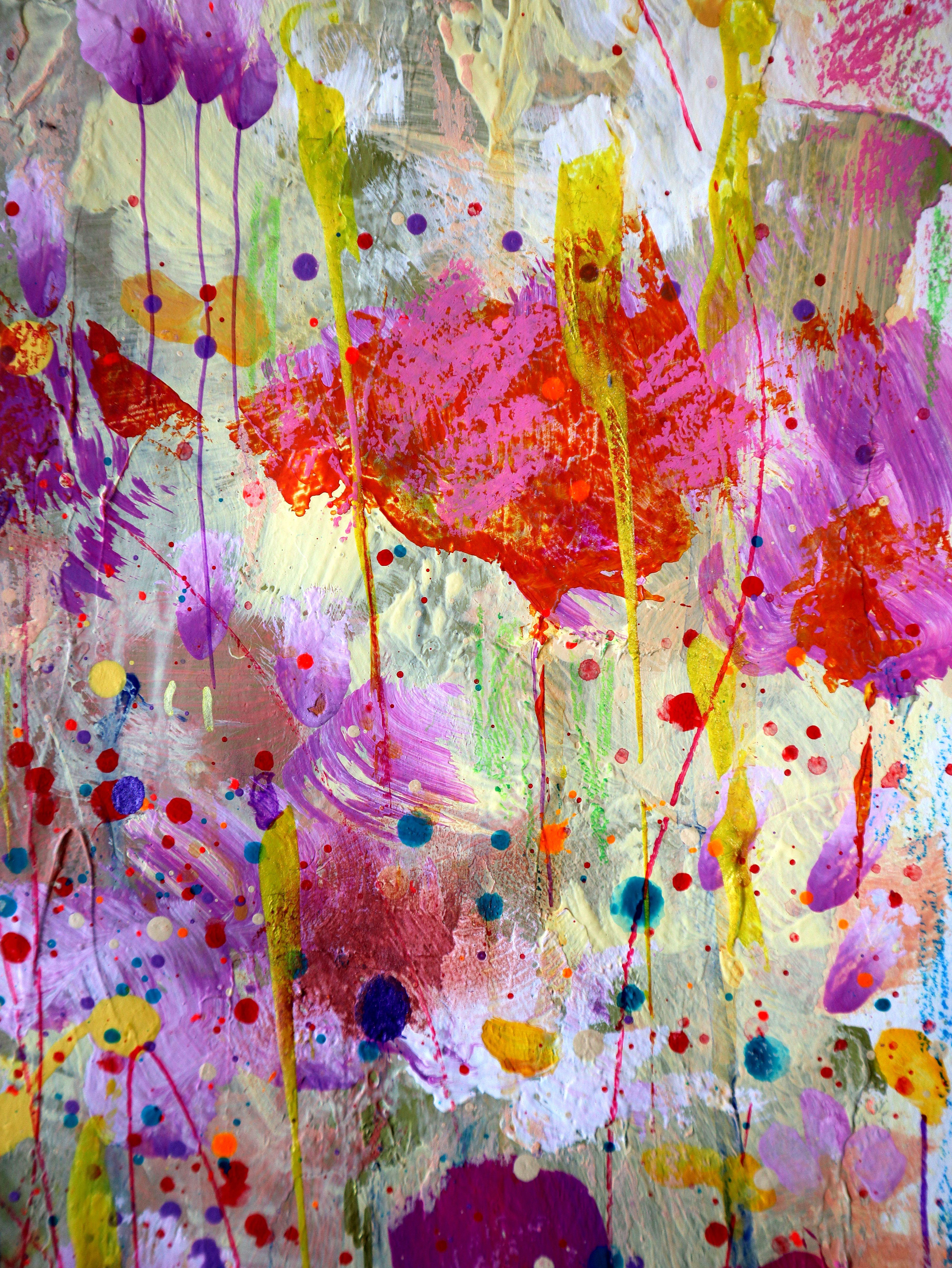 Fantasy with Flowers 56 - Painting by RAKHMET REDZHEPOV (RAMZI)
