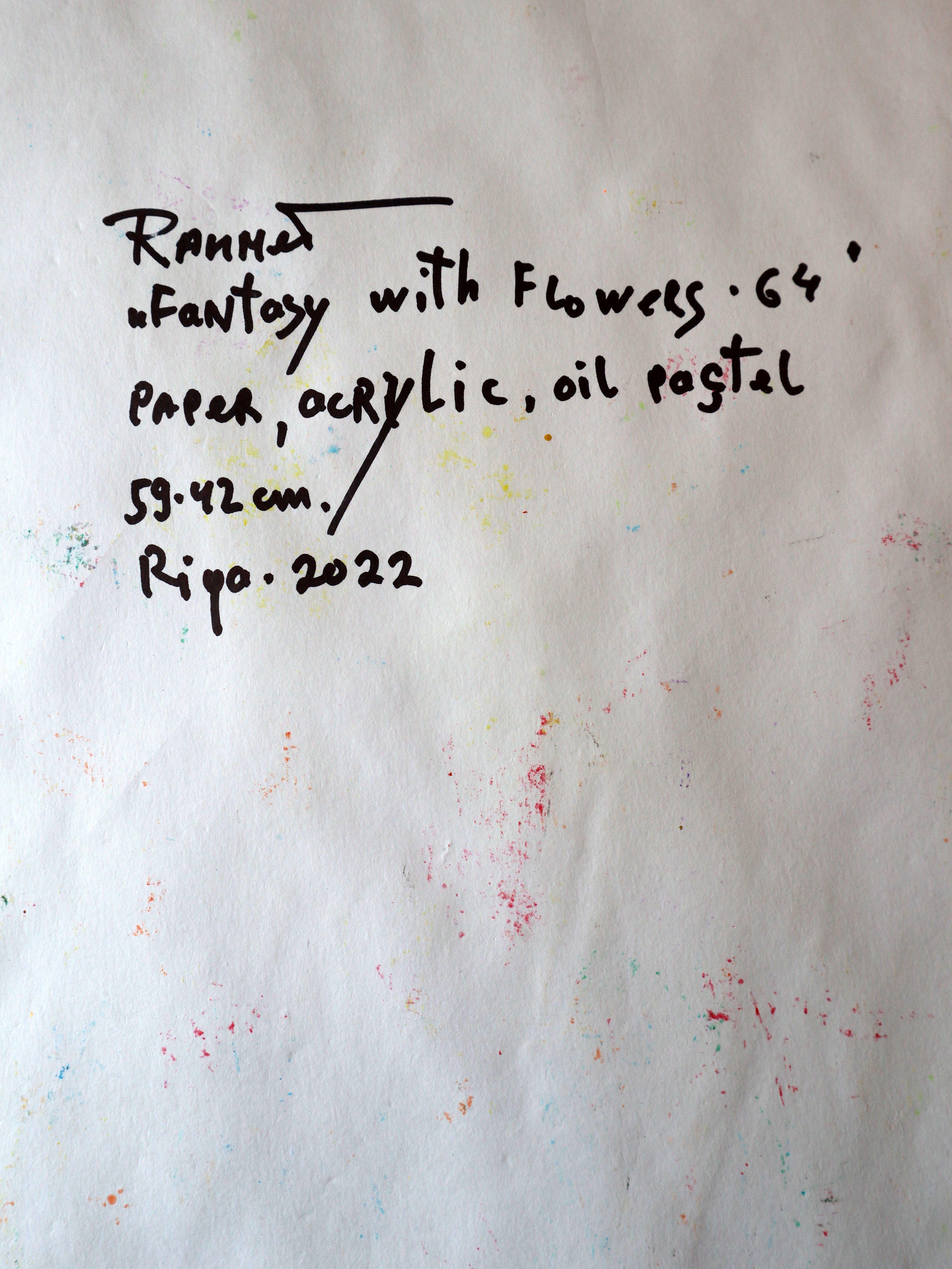 Fantasy with Flowers 64 - Painting by RAKHMET REDZHEPOV (RAMZI)