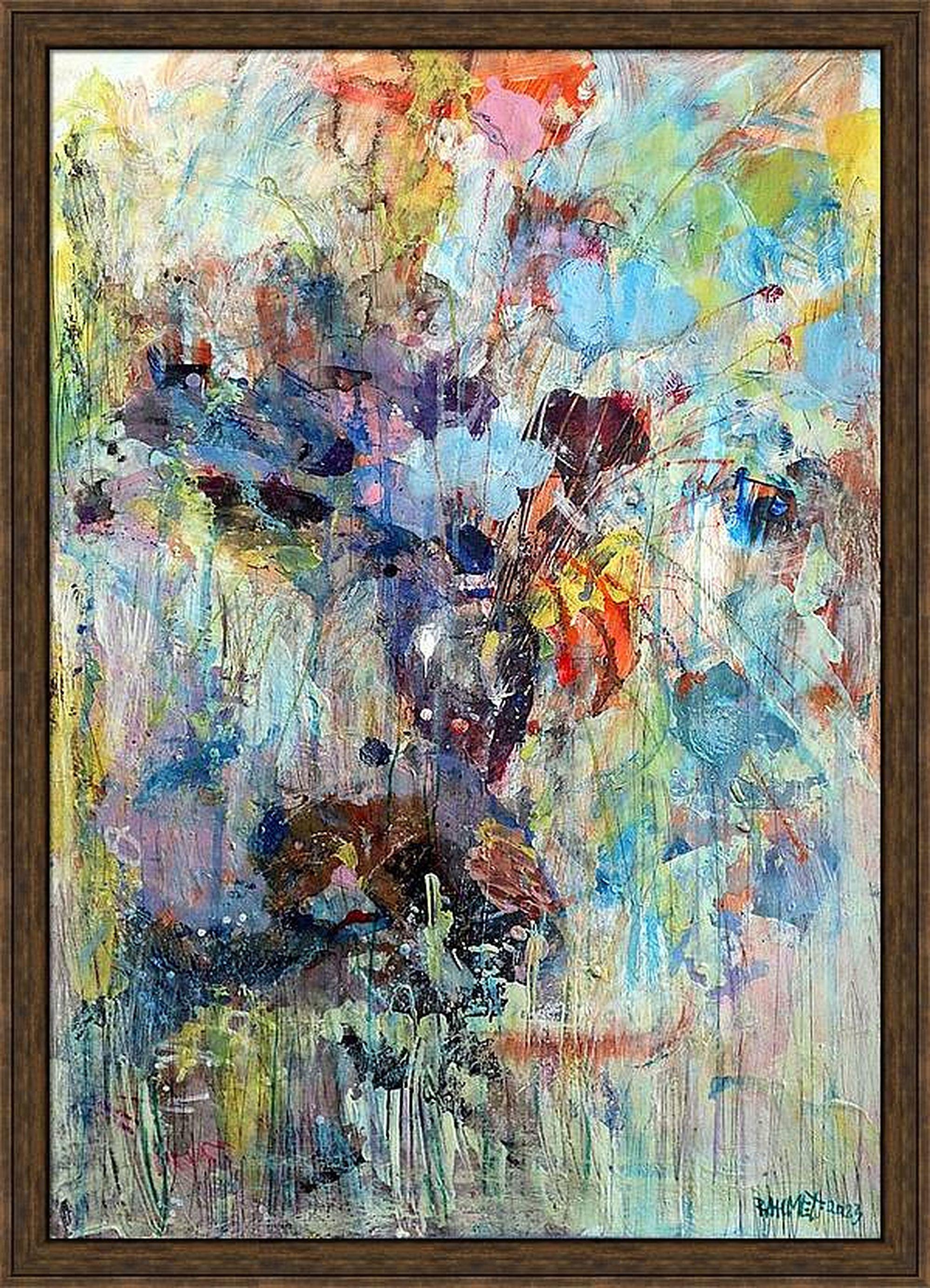 Fantasía con flores 66 - Painting Expresionista de RAKHMET REDZHEPOV (RAMZI)