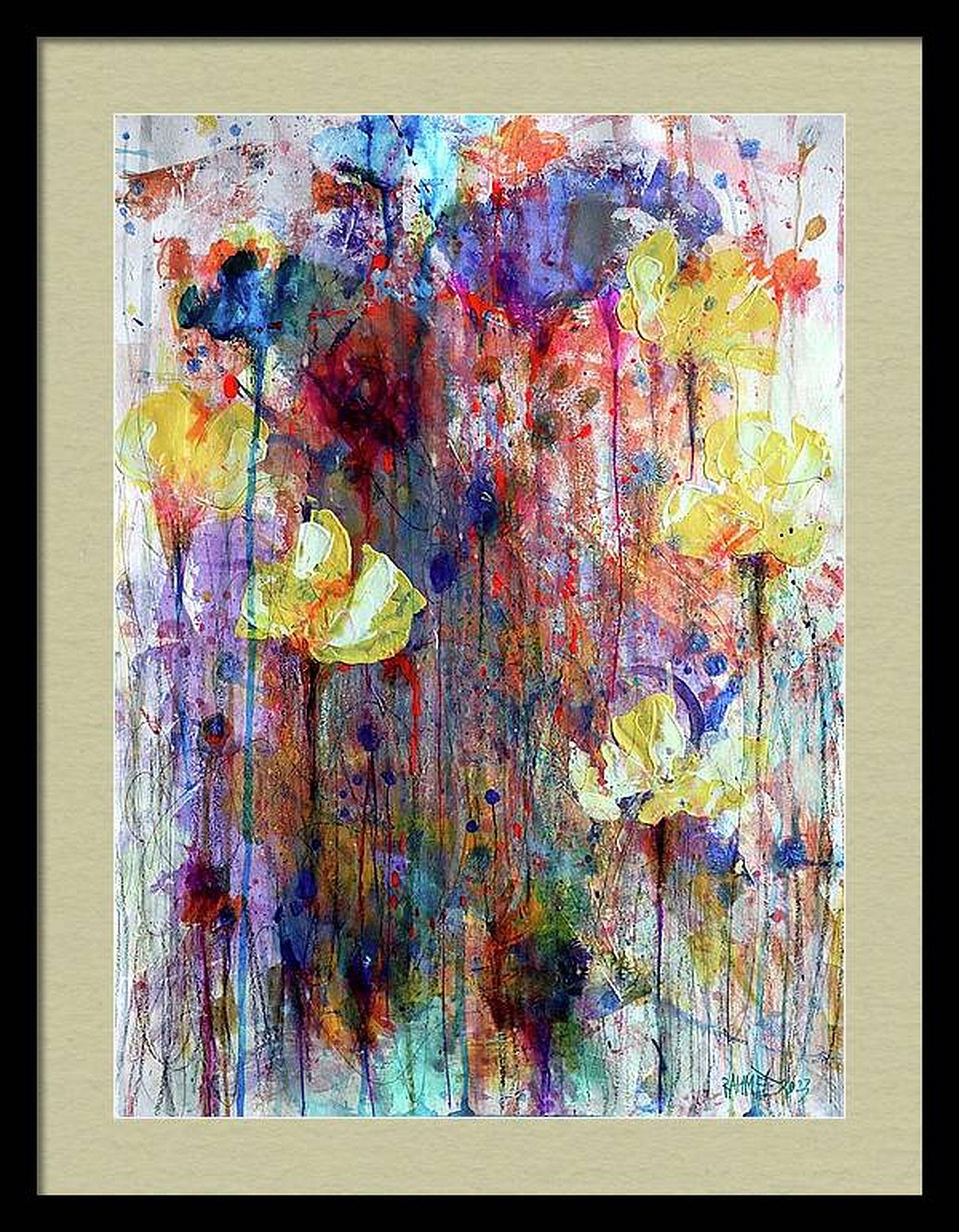 Fantasía con flores 70 - Painting Expresionista de RAKHMET REDZHEPOV (RAMZI)