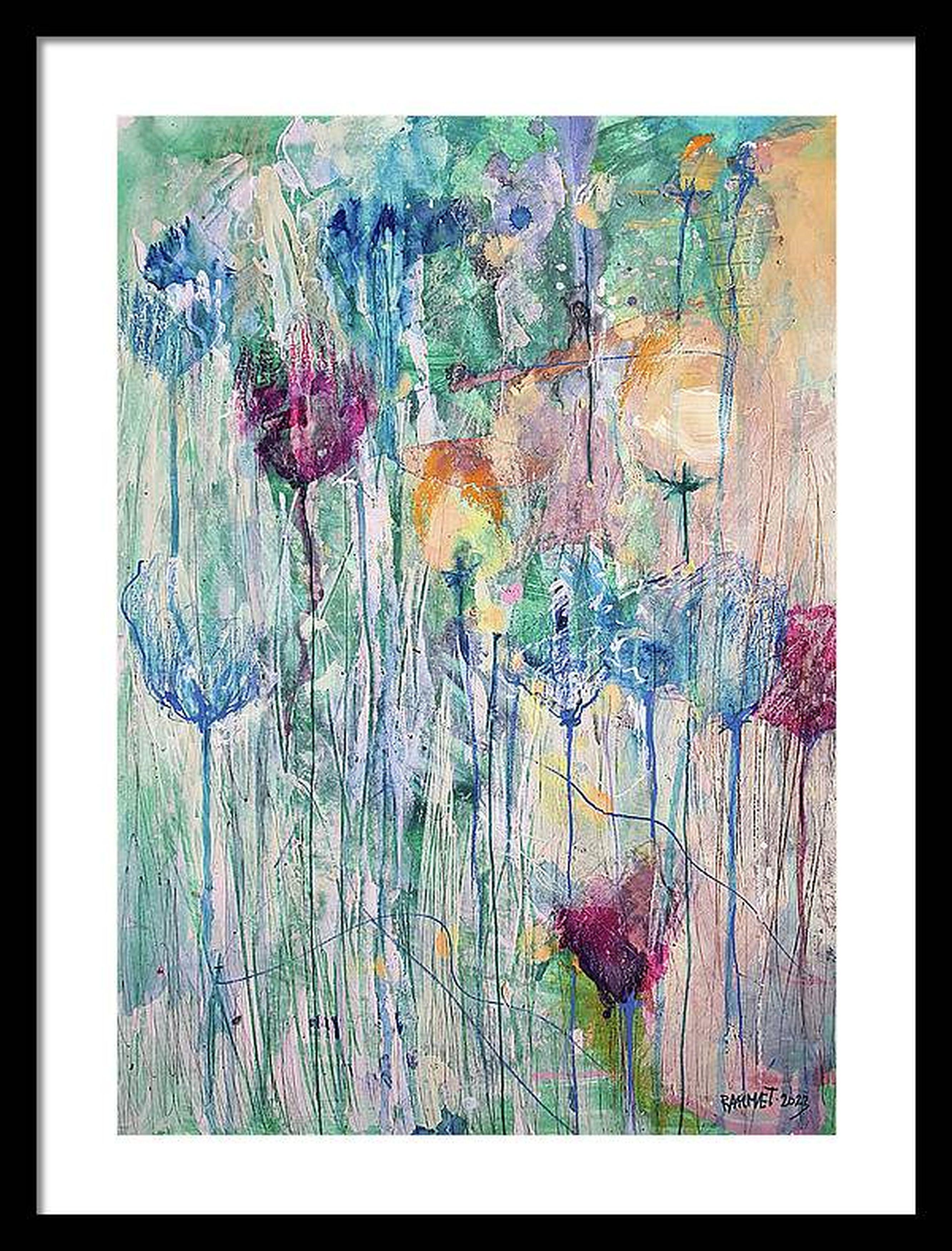 Fantasía con flores 73 - Painting de RAKHMET REDZHEPOV (RAMZI)