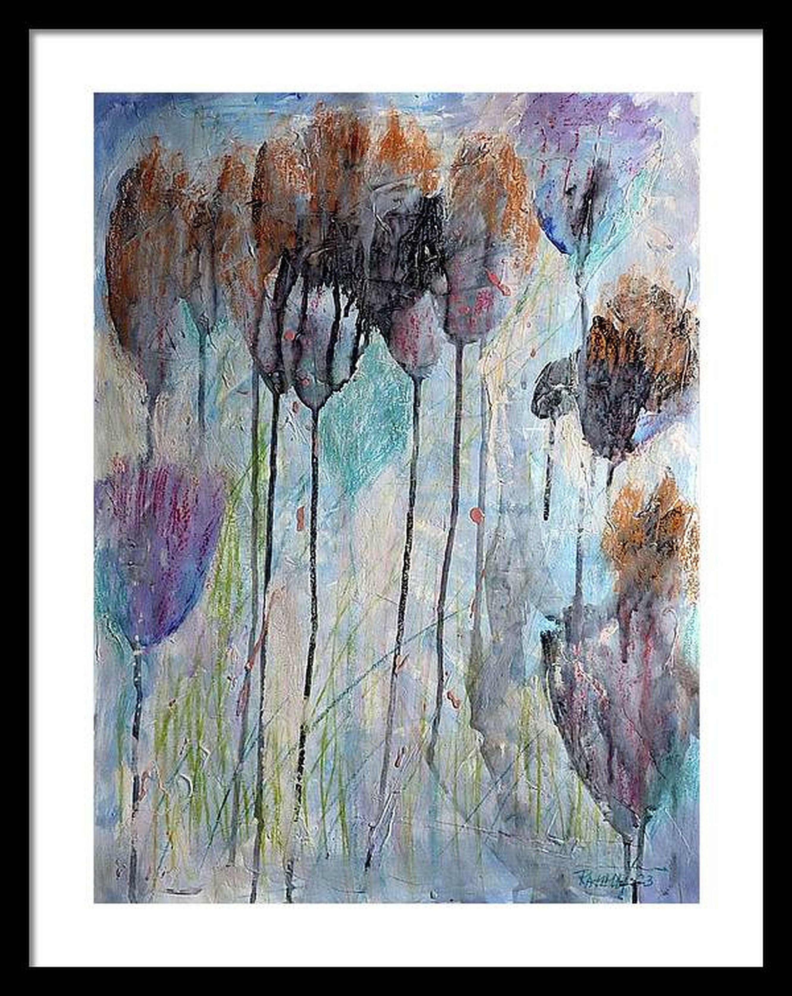 Fantasía con flores 75 - Painting de RAKHMET REDZHEPOV (RAMZI)