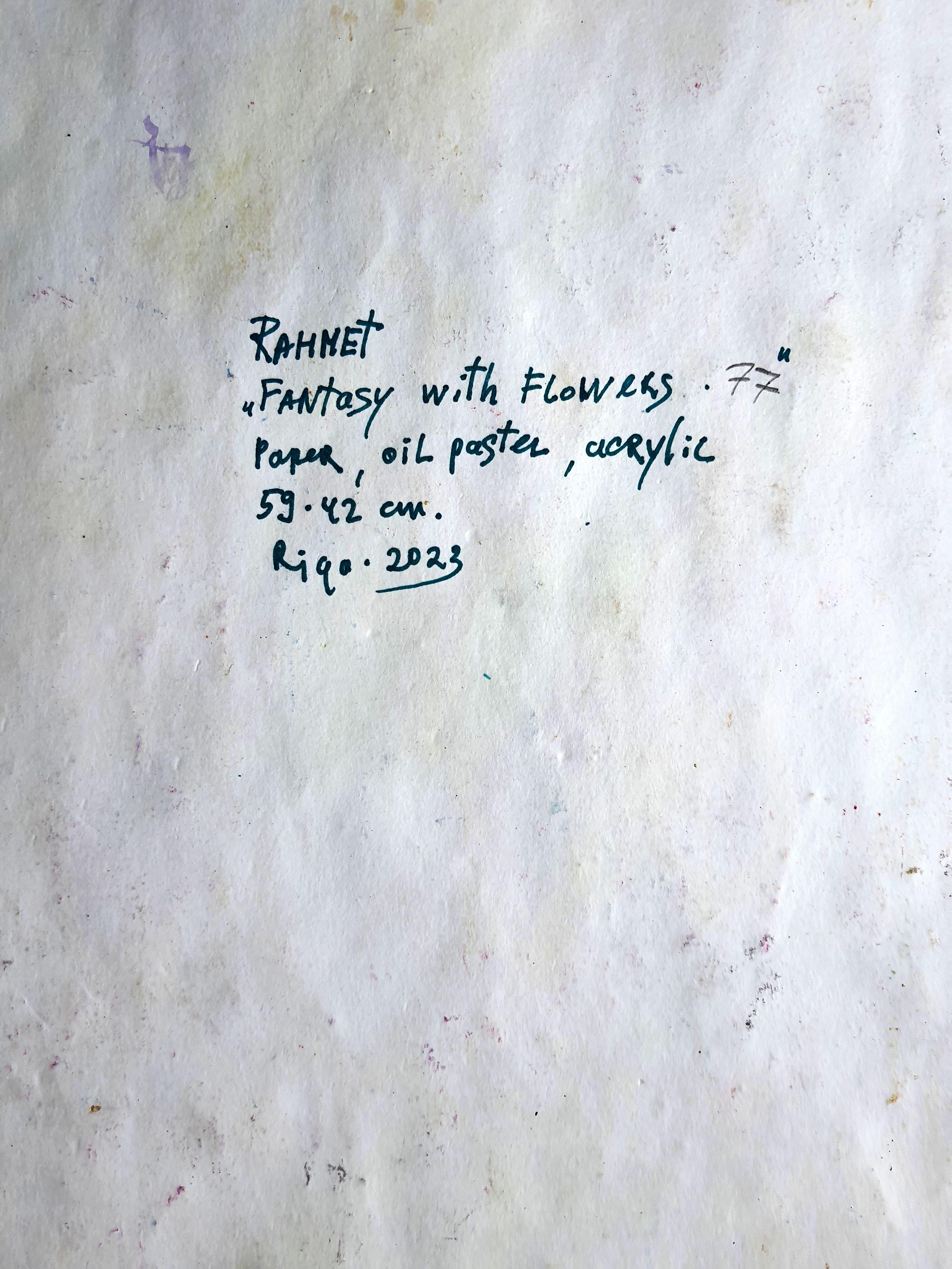 Fantasía con flores 77 - Painting de RAKHMET REDZHEPOV (RAMZI)