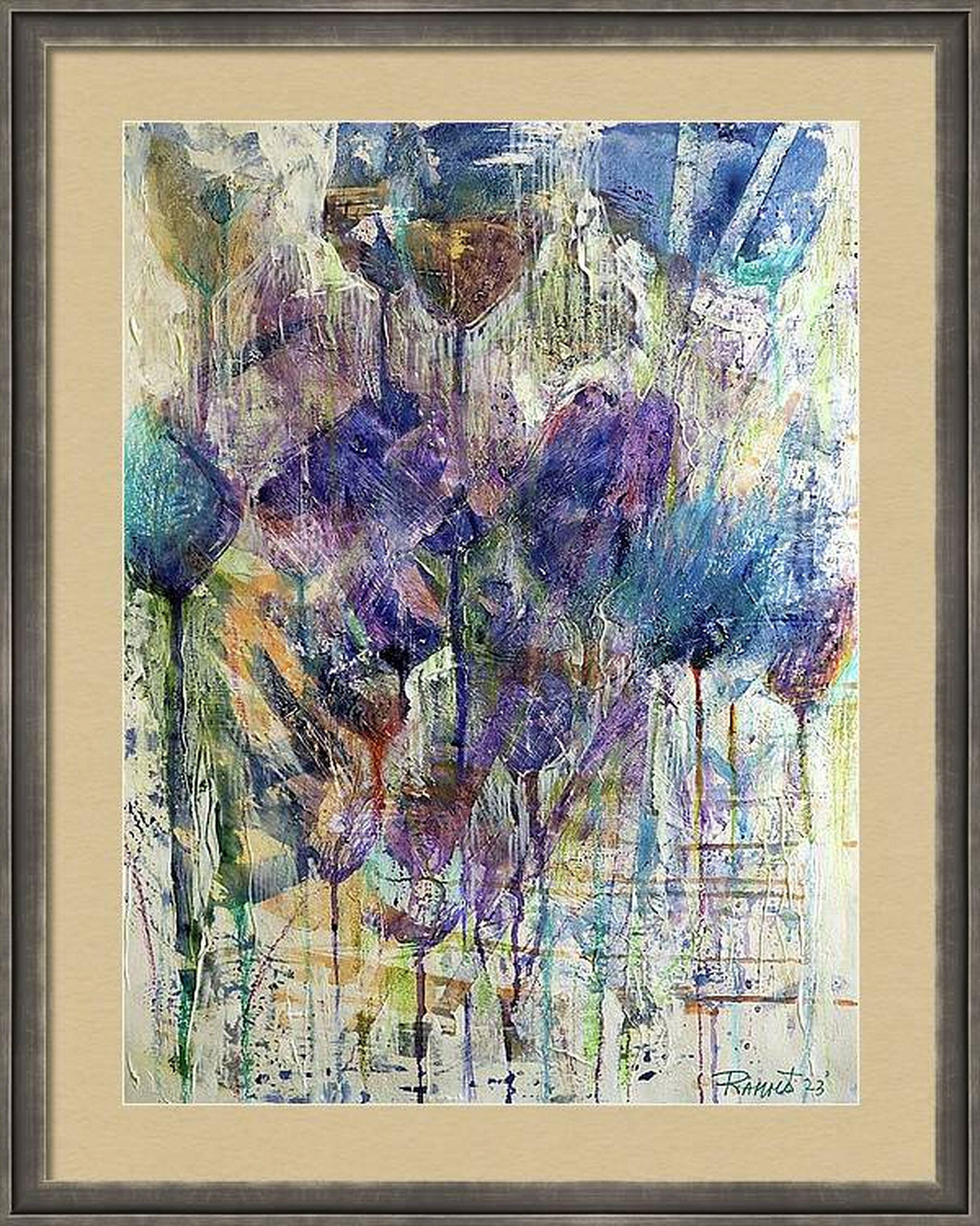 Fantasía con flores 77 - Painting Impresionista de RAKHMET REDZHEPOV (RAMZI)