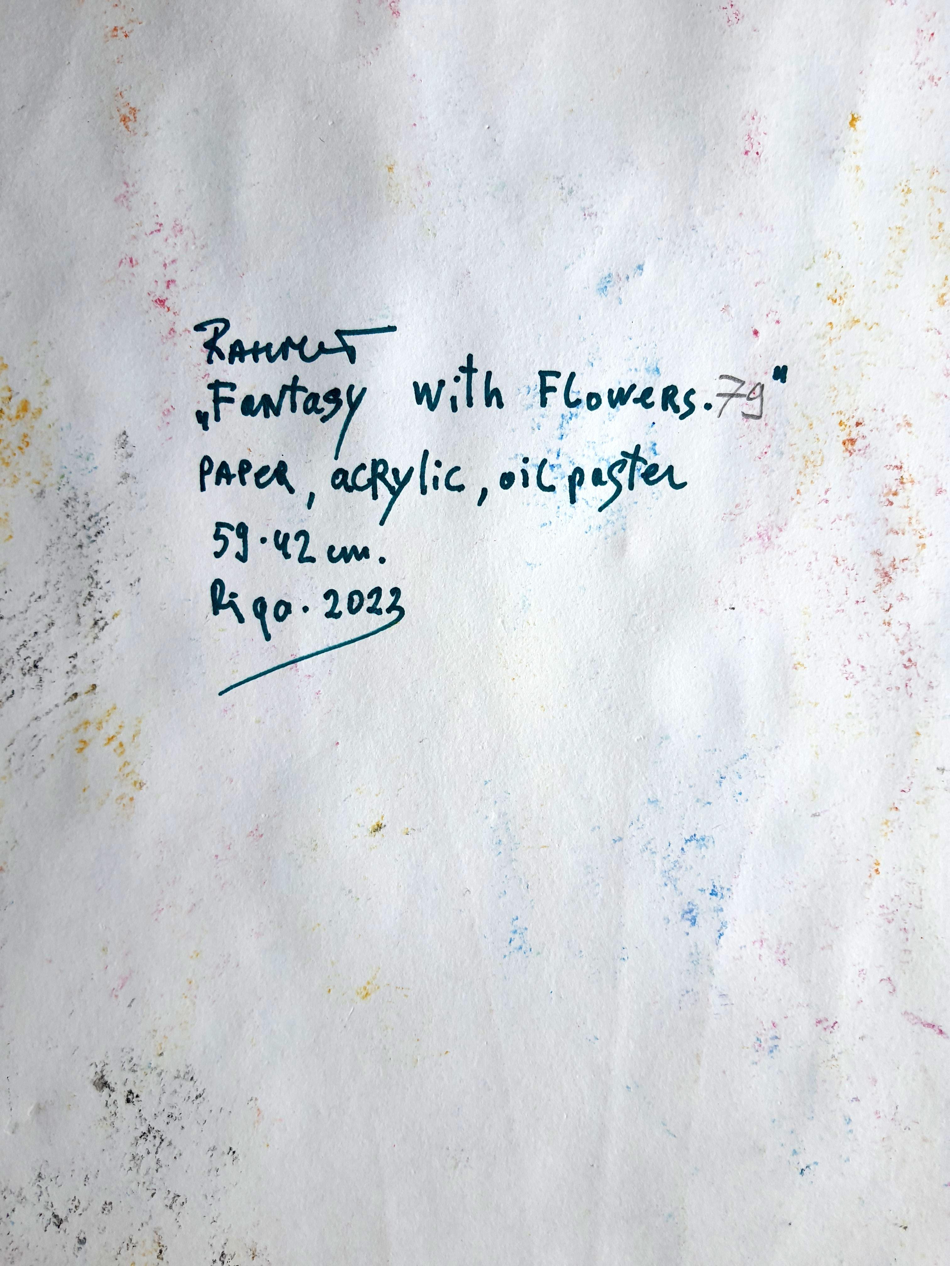 Fantasía con flores 79 - Painting Impresionista de RAKHMET REDZHEPOV (RAMZI)