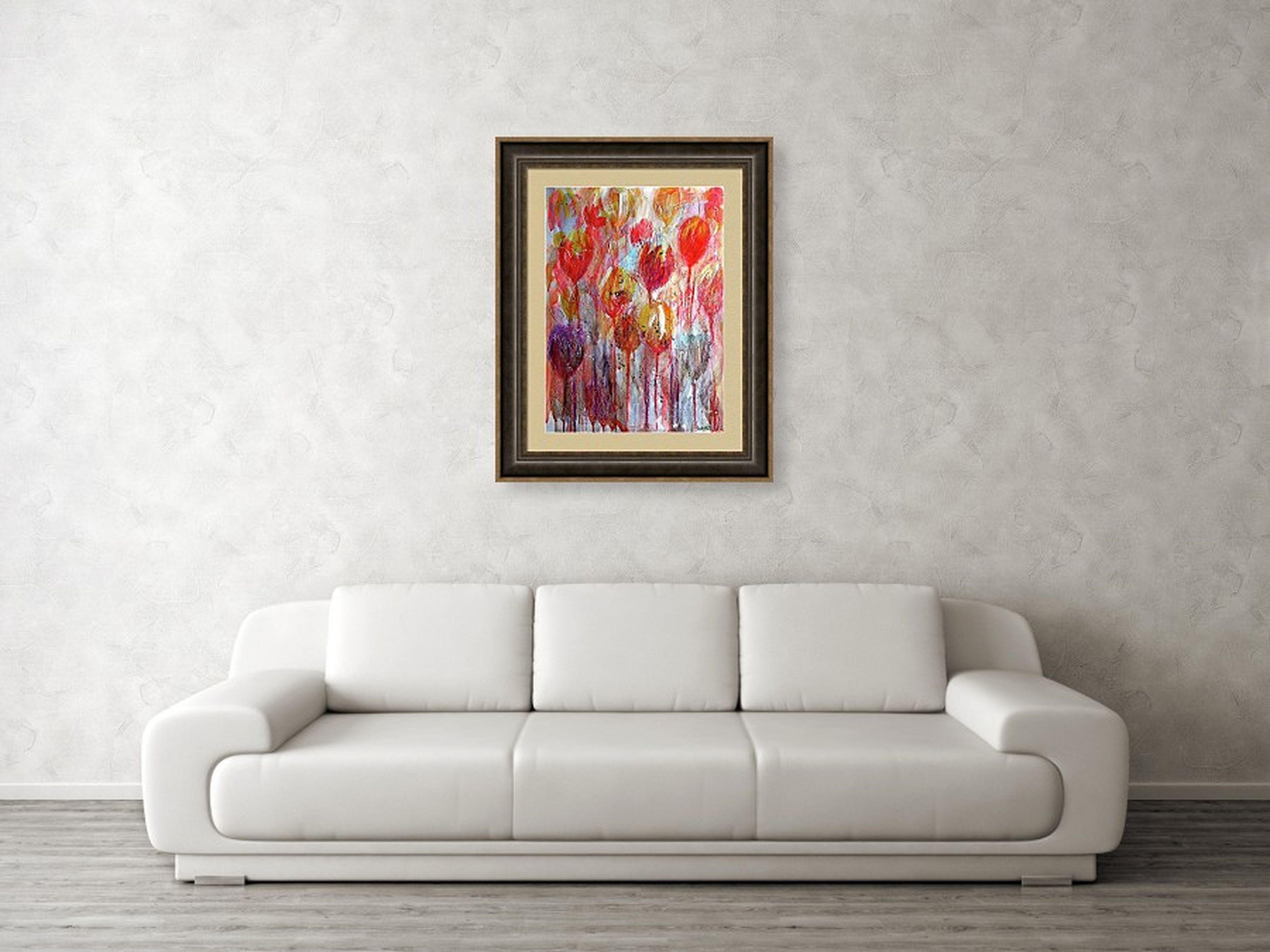 Fantasía con flores 82 - Painting de RAKHMET REDZHEPOV (RAMZI)