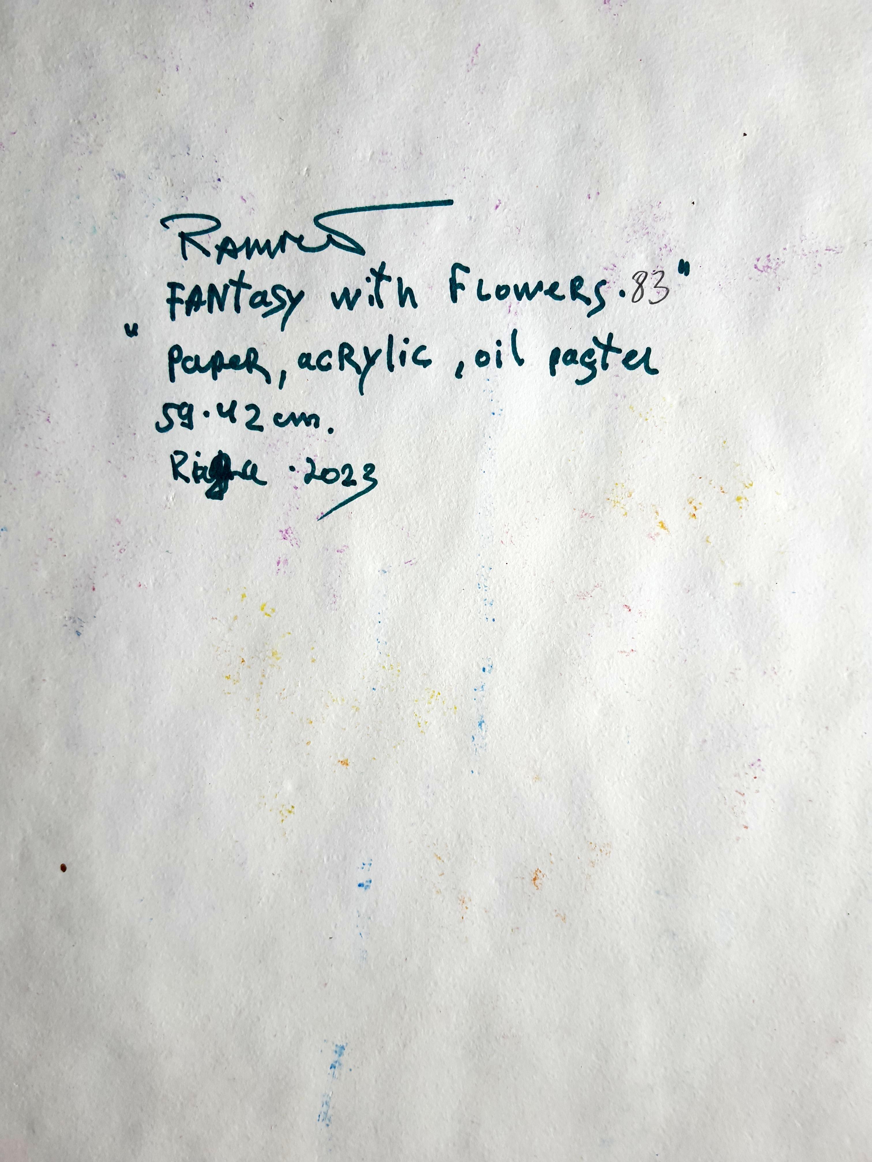 Fantasía con flores 83 en venta 6