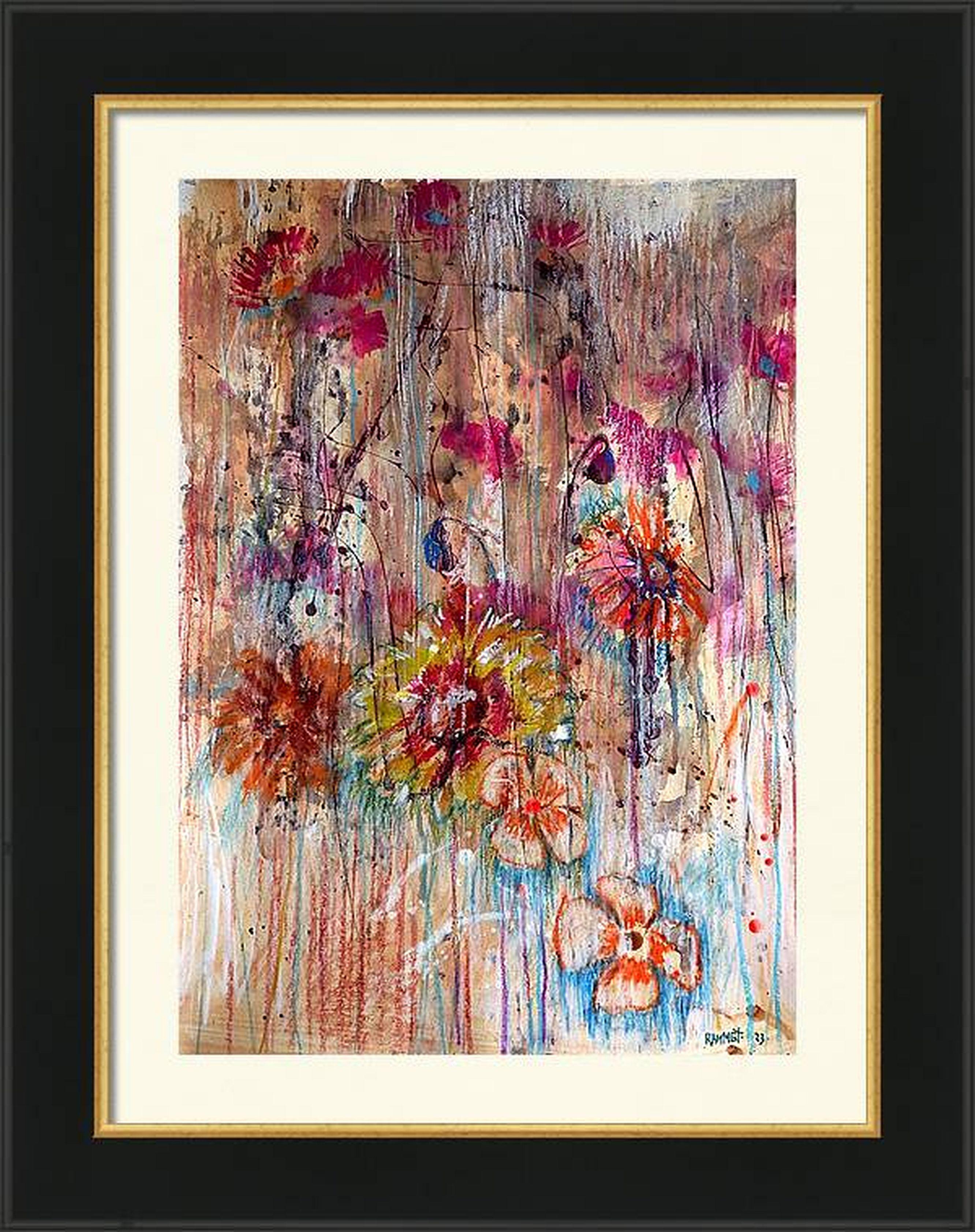 Fantasy with Flowers 87 - Painting by RAKHMET REDZHEPOV (RAMZI)