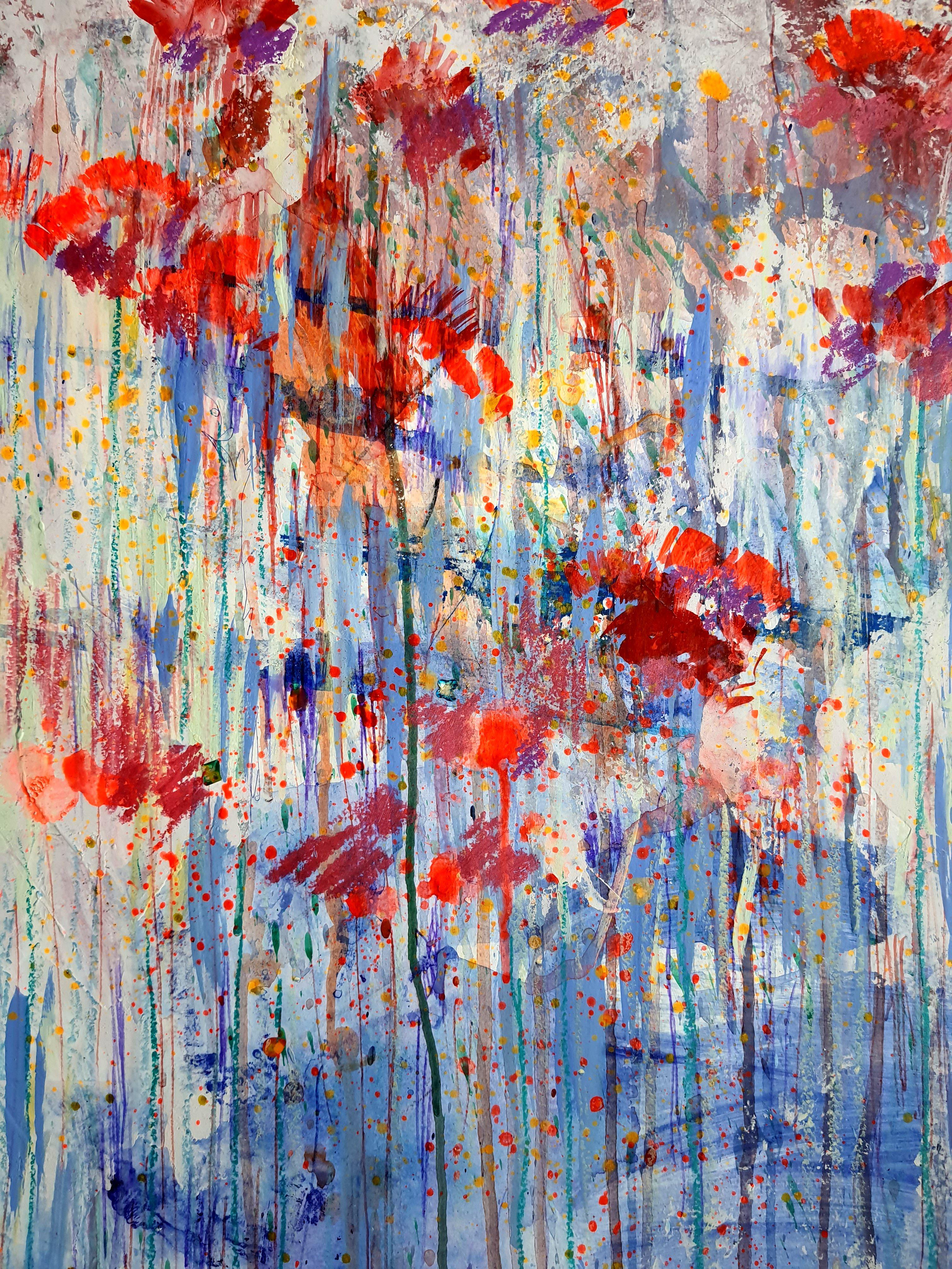 Fantasia con fiori 88 - Painting di RAKHMET REDZHEPOV (RAMZI)