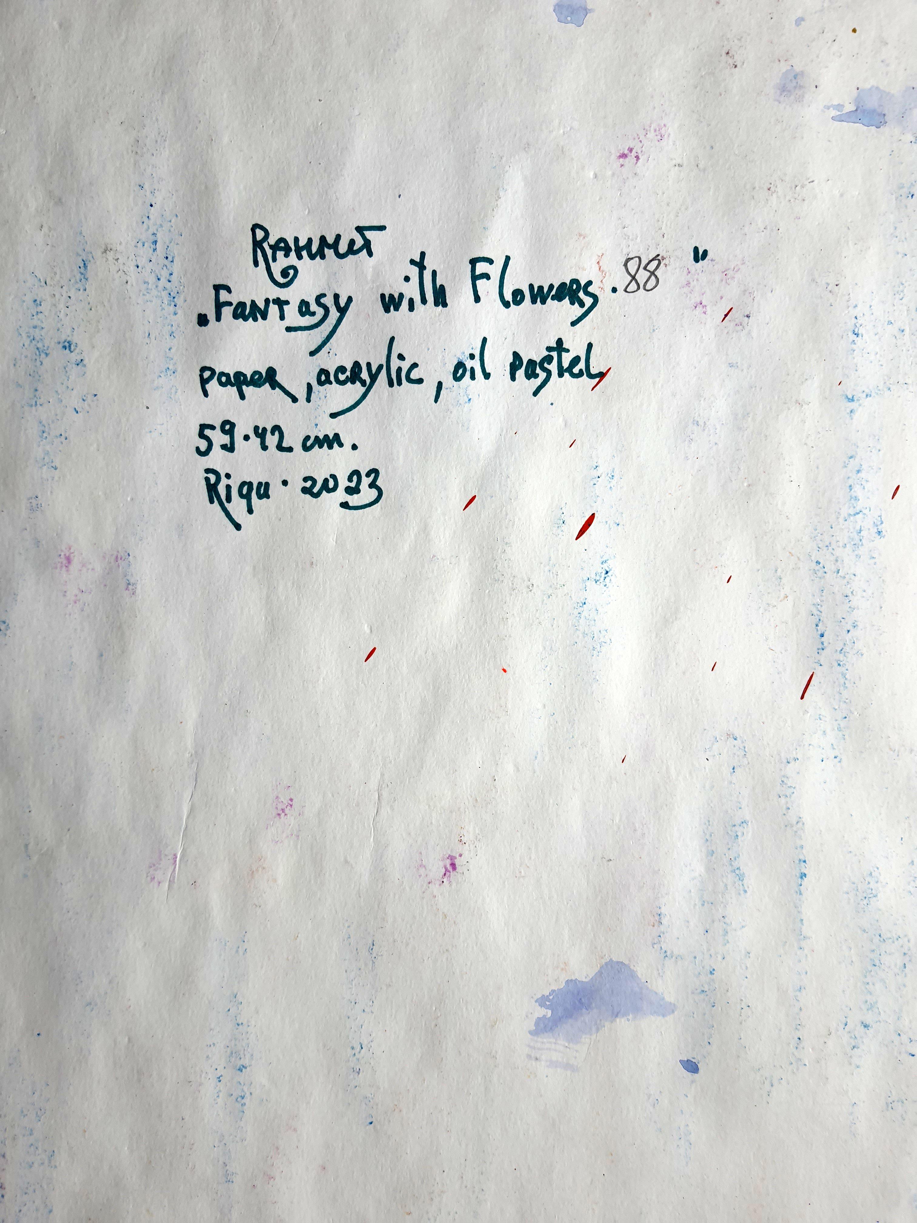 Fantasia con fiori 88 - Painting Impressionismo di RAKHMET REDZHEPOV (RAMZI)