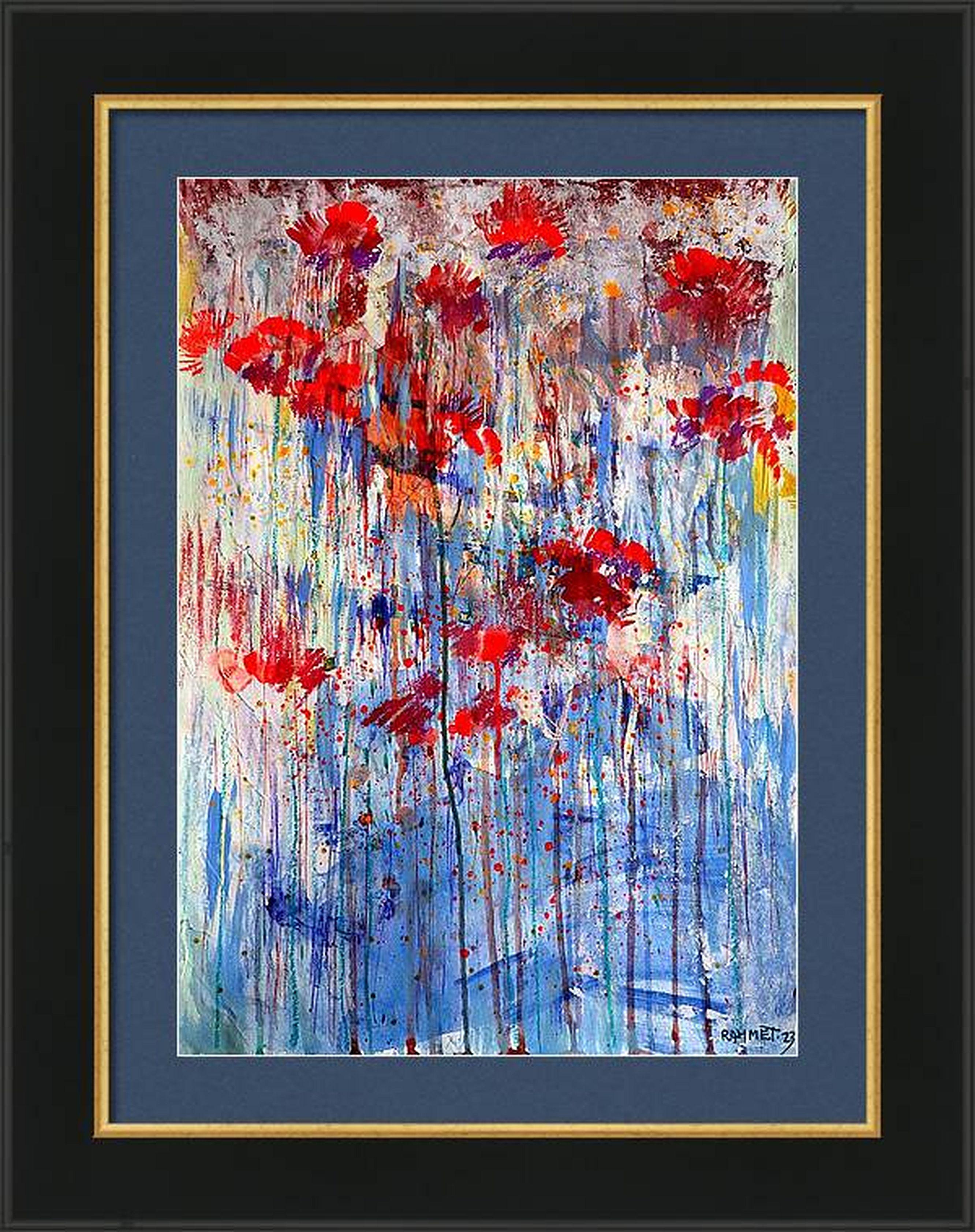 Fantasia con fiori 88 - Interior Painting Grigio di RAKHMET REDZHEPOV (RAMZI)