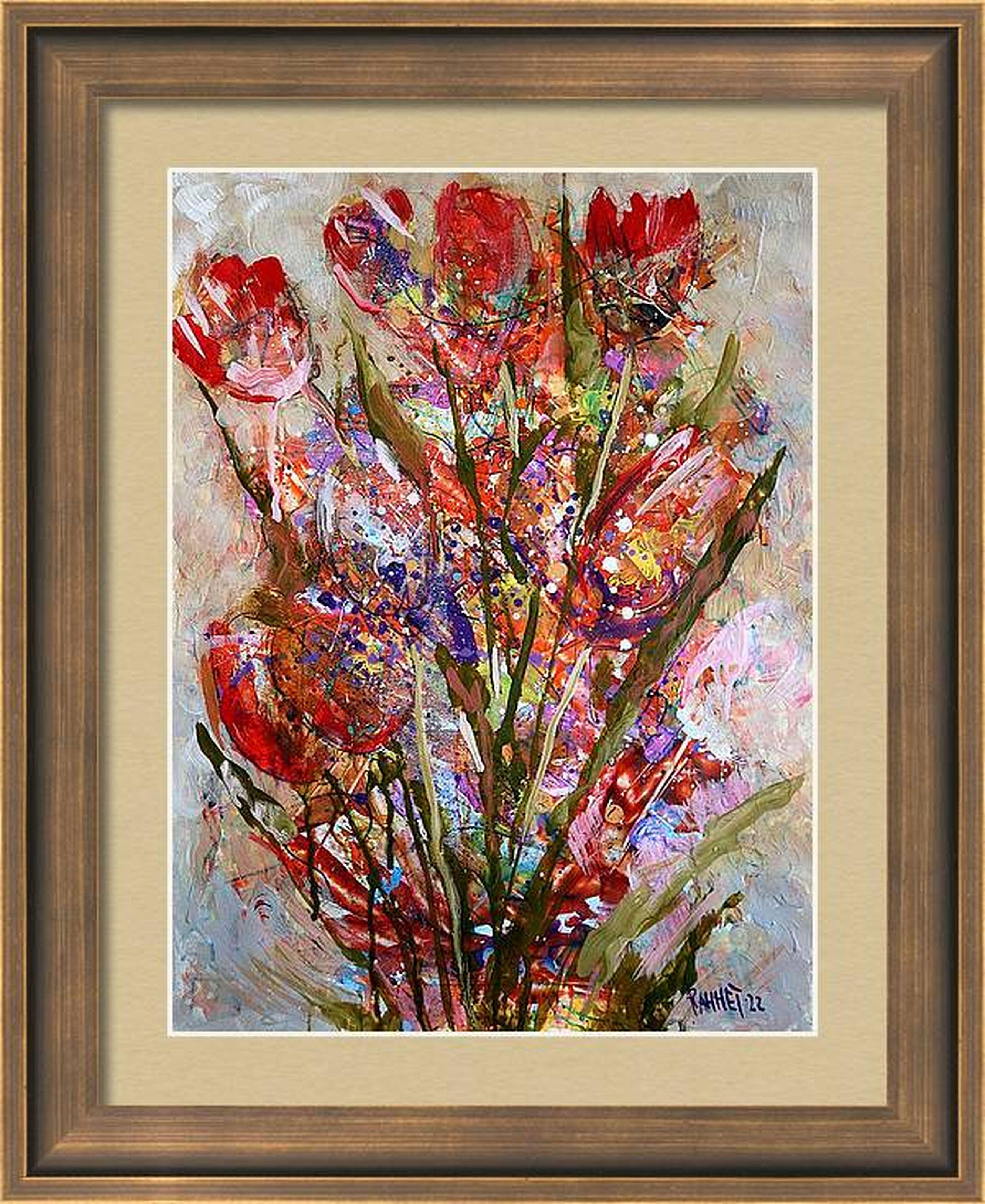 Fantasia con fiori 9 - Painting di RAKHMET REDZHEPOV (RAMZI)