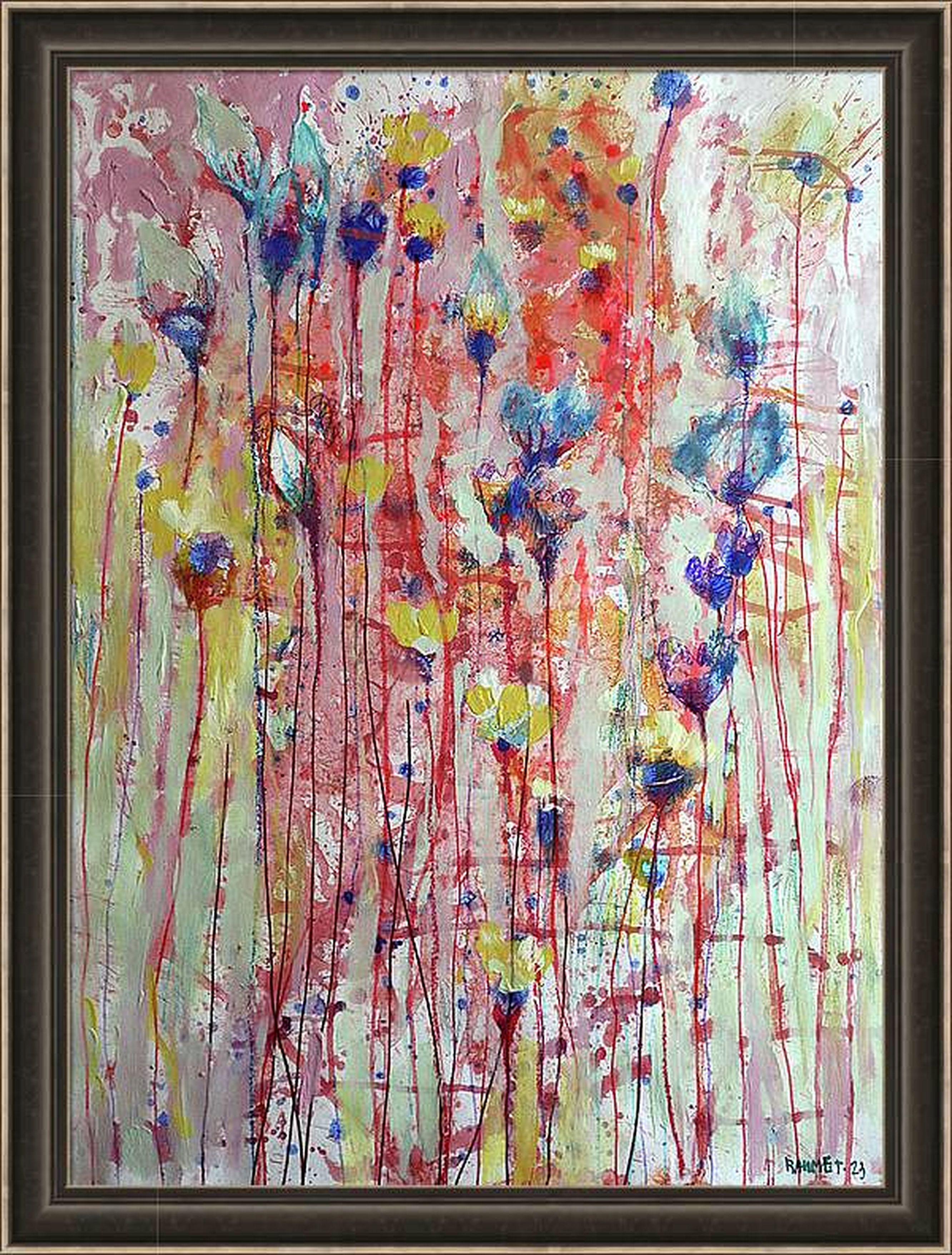 Fantasy with Flowers 91 - Impressionist Painting by RAKHMET REDZHEPOV (RAMZI)