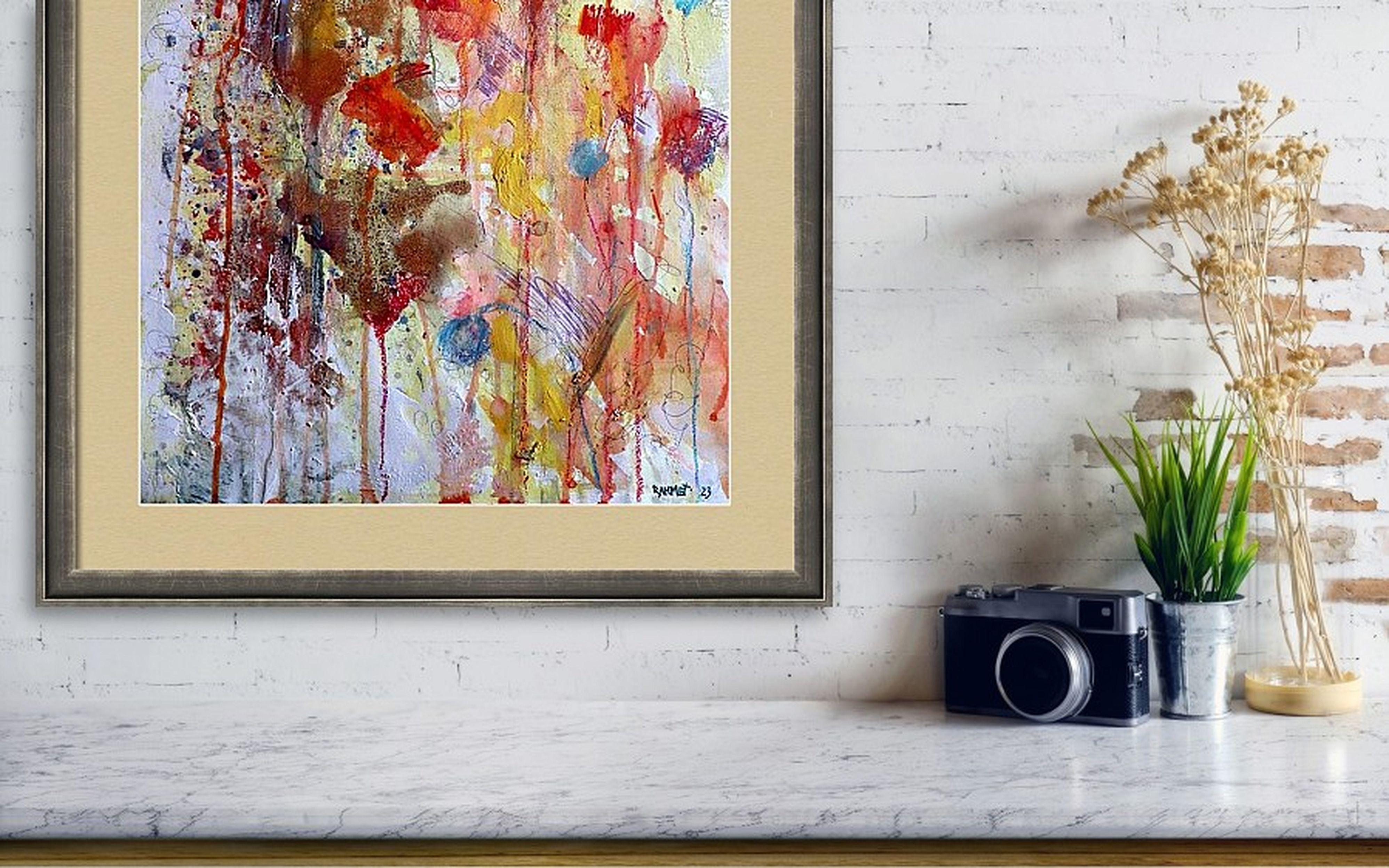 Fantasía con flores 92 - Painting de RAKHMET REDZHEPOV (RAMZI)