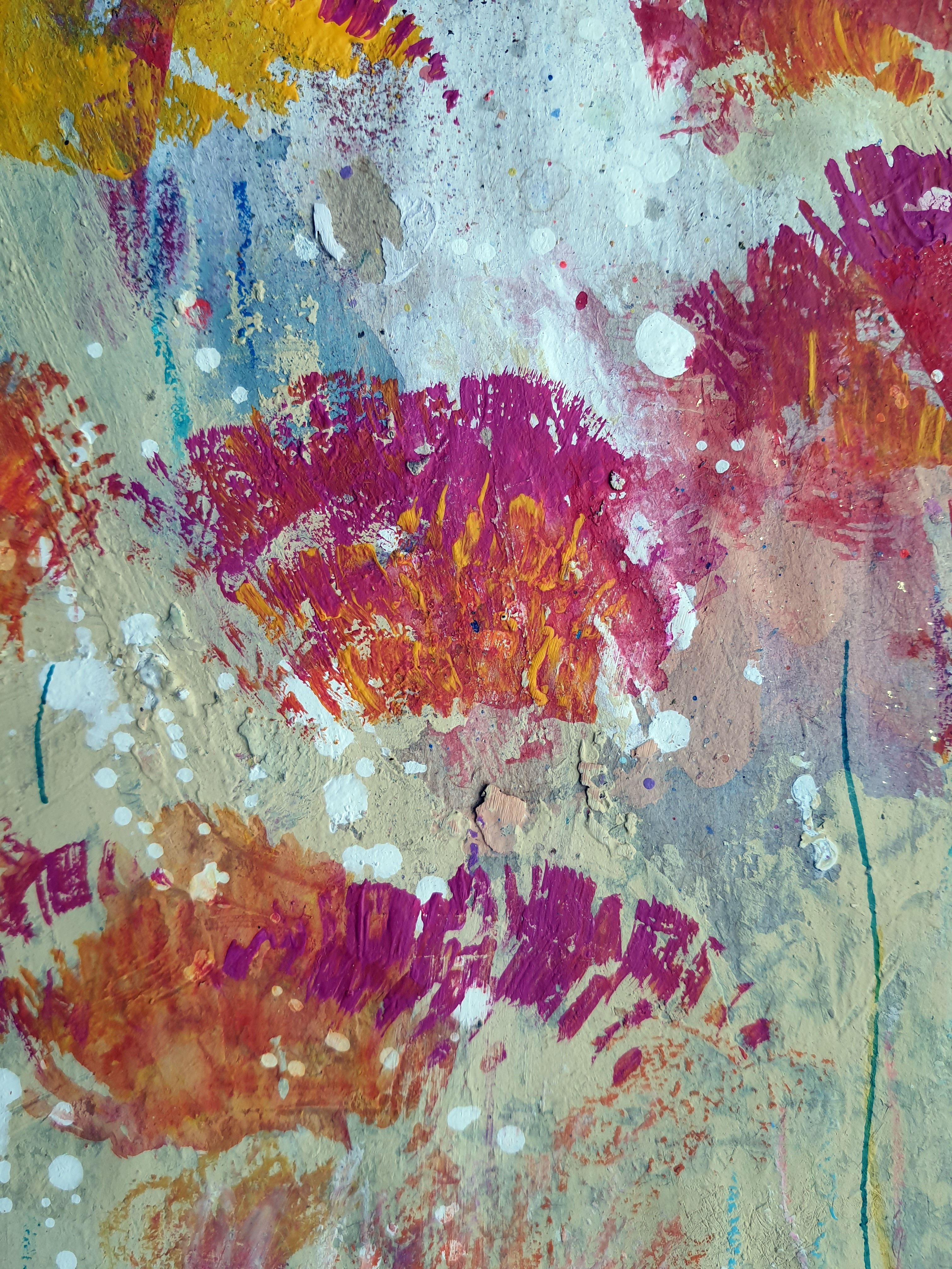 Fantasy with Flowers 93 - Painting by RAKHMET REDZHEPOV (RAMZI)