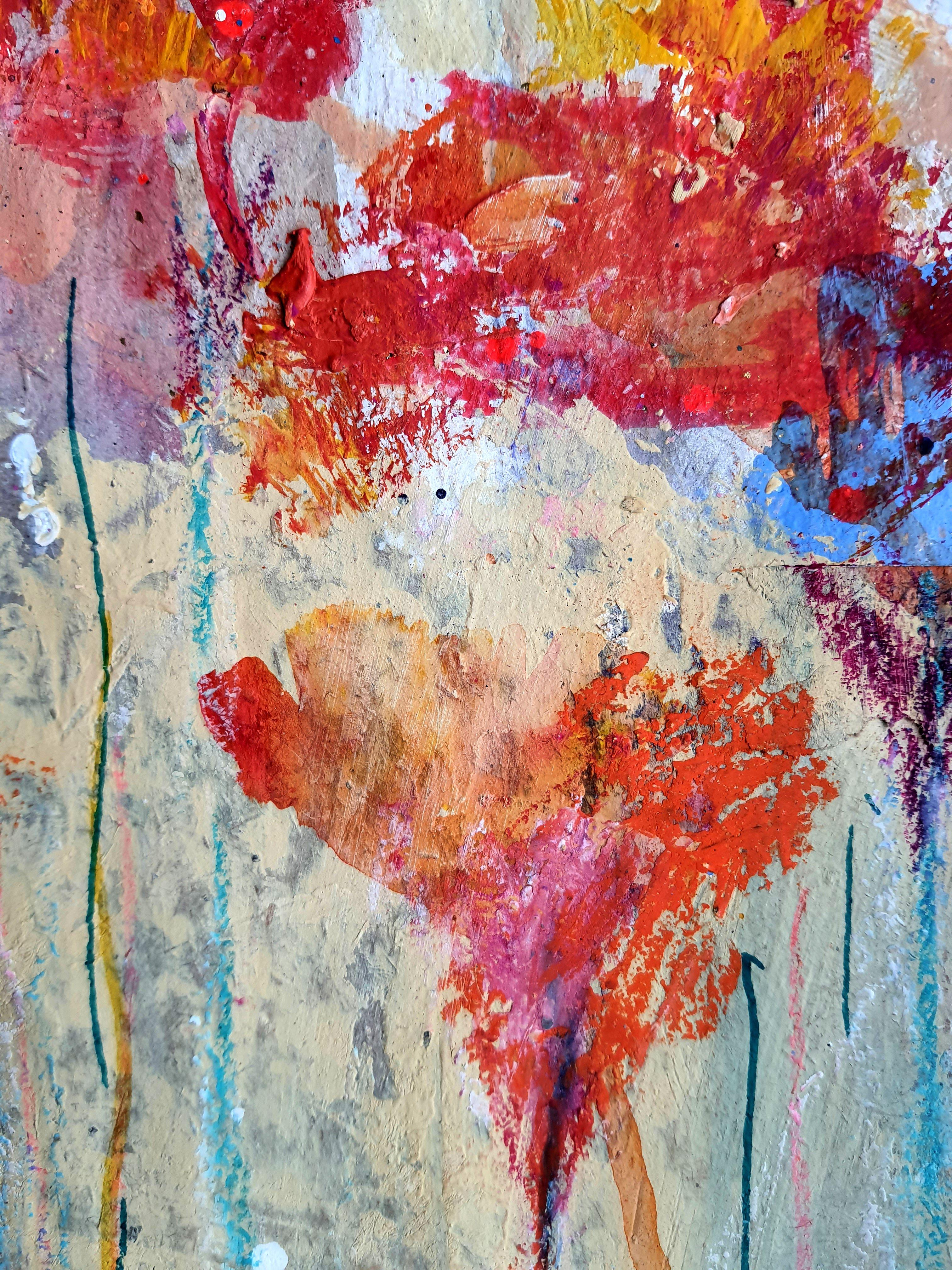 Fantasy with Flowers 93 - Impressionist Painting by RAKHMET REDZHEPOV (RAMZI)