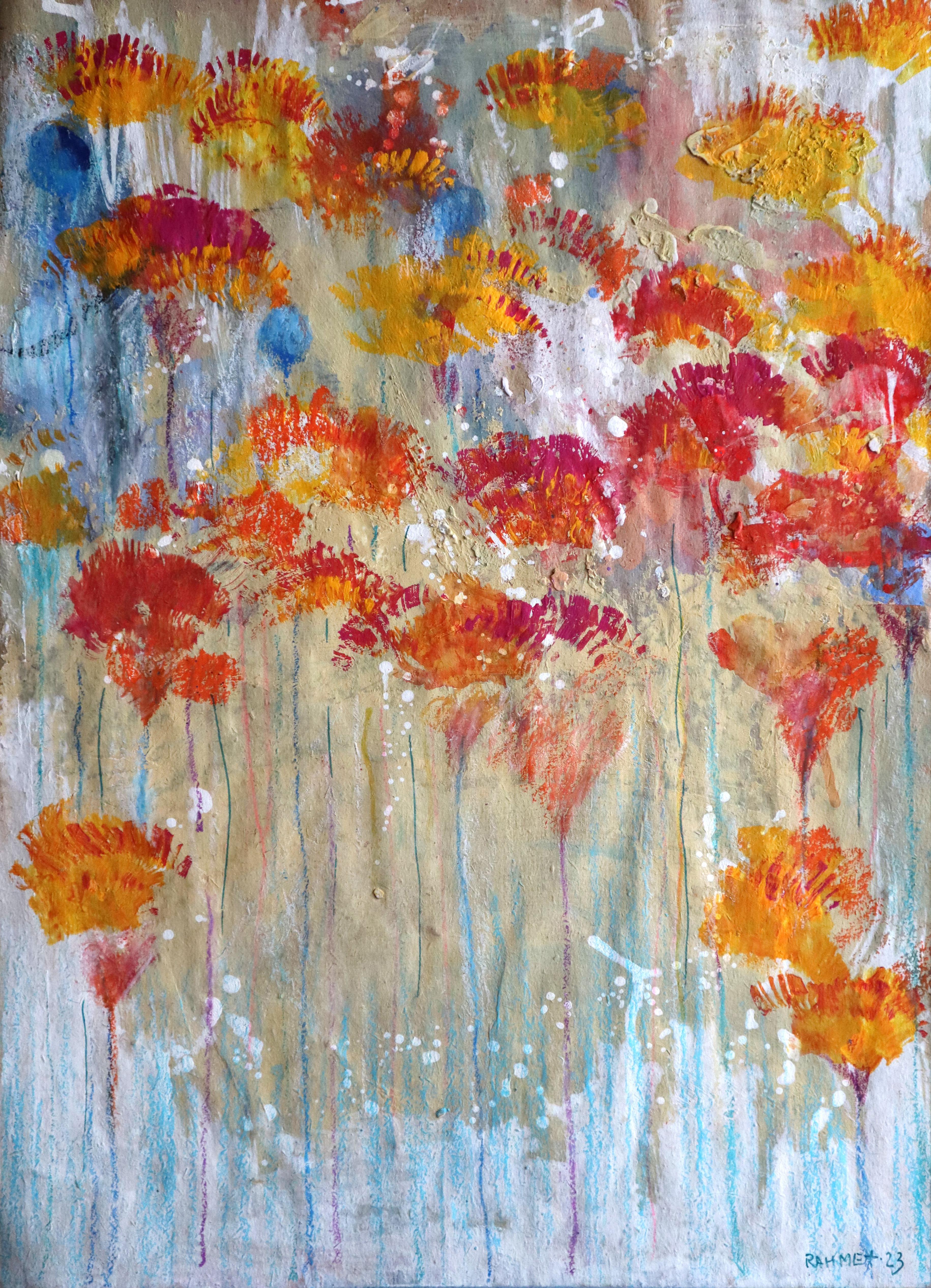 RAKHMET REDZHEPOV (RAMZI) Interior Painting - Fantasy with Flowers 93