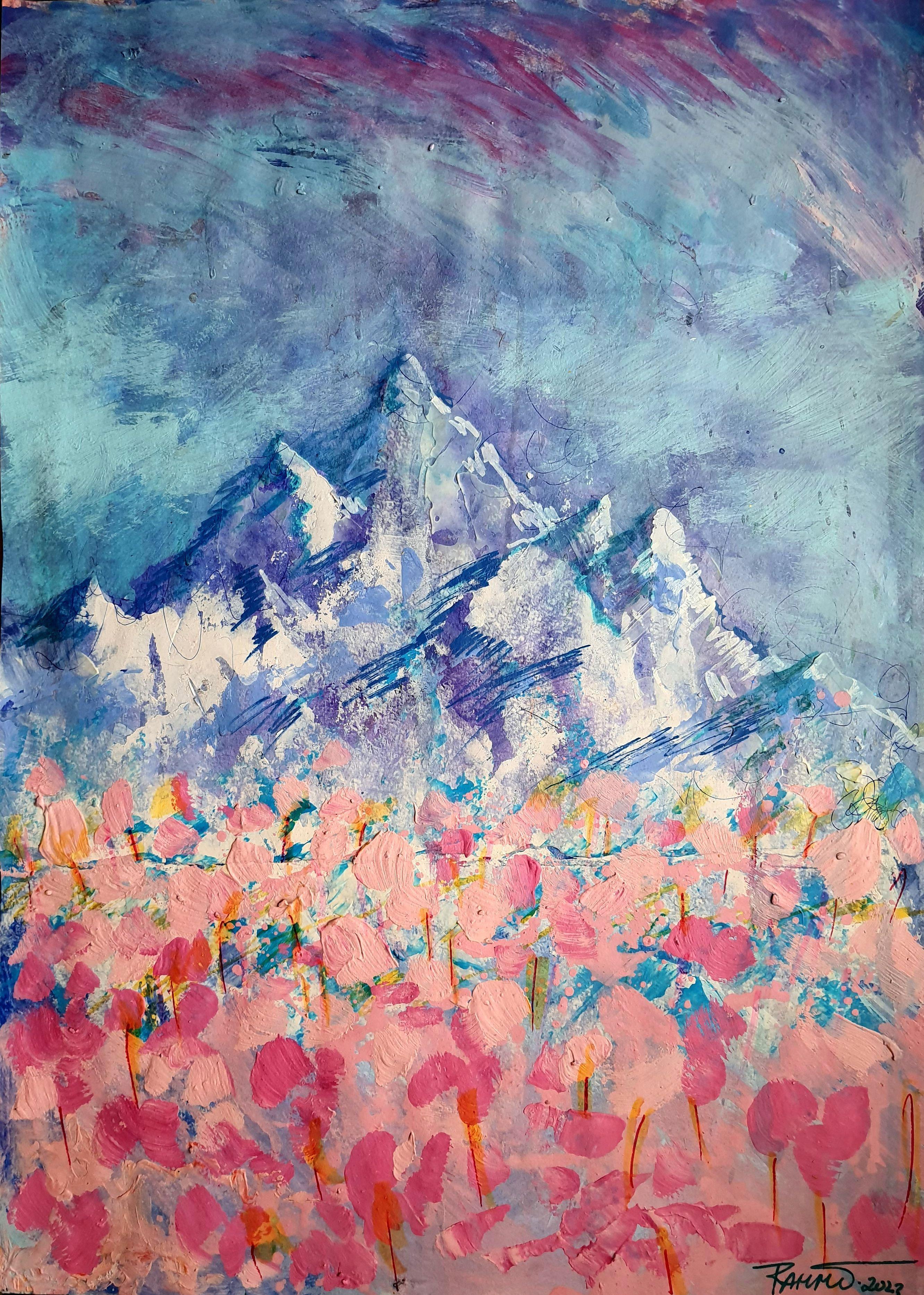 RAKHMET REDZHEPOV (RAMZI) Interior Painting - Fantasy with Flowers 96