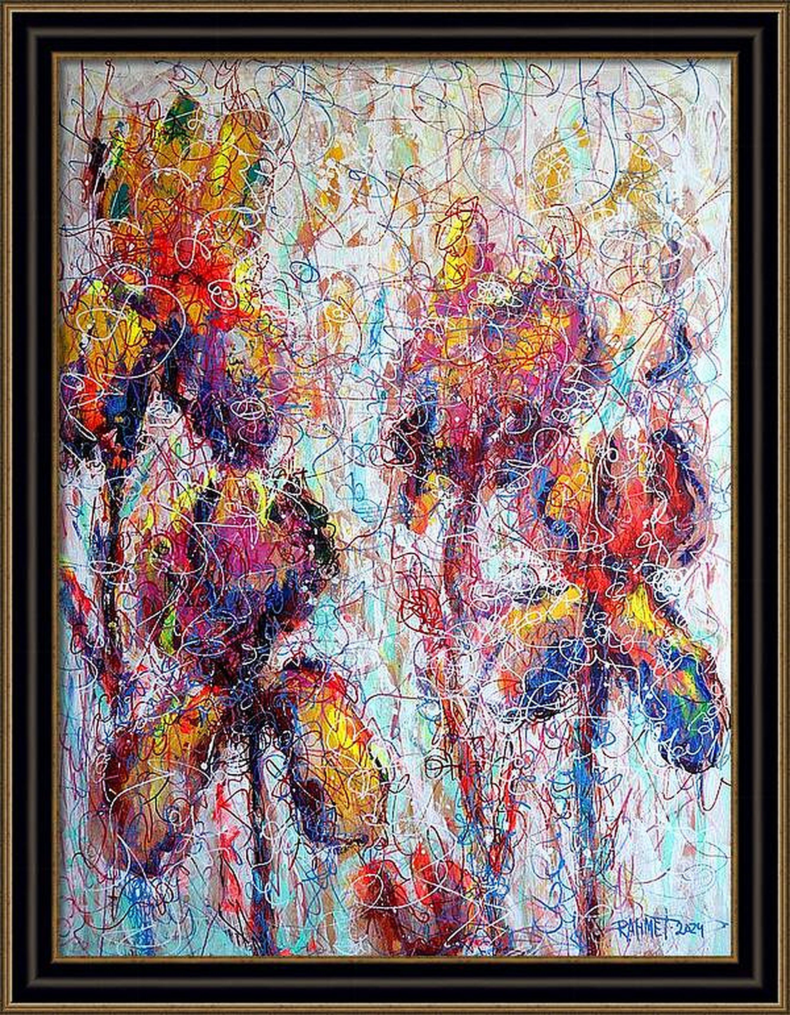 Iris préférés - Gris Interior Painting par RAKHMET REDZHEPOV (RAMZI)
