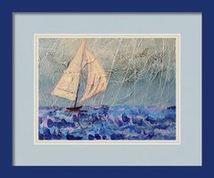 Favourable Wind  - Landscape Painting, Impasto Technique, 18x24 CM