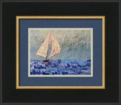 Favourable Wind  - Landscape Painting, Impasto Technique, 18x24 CM