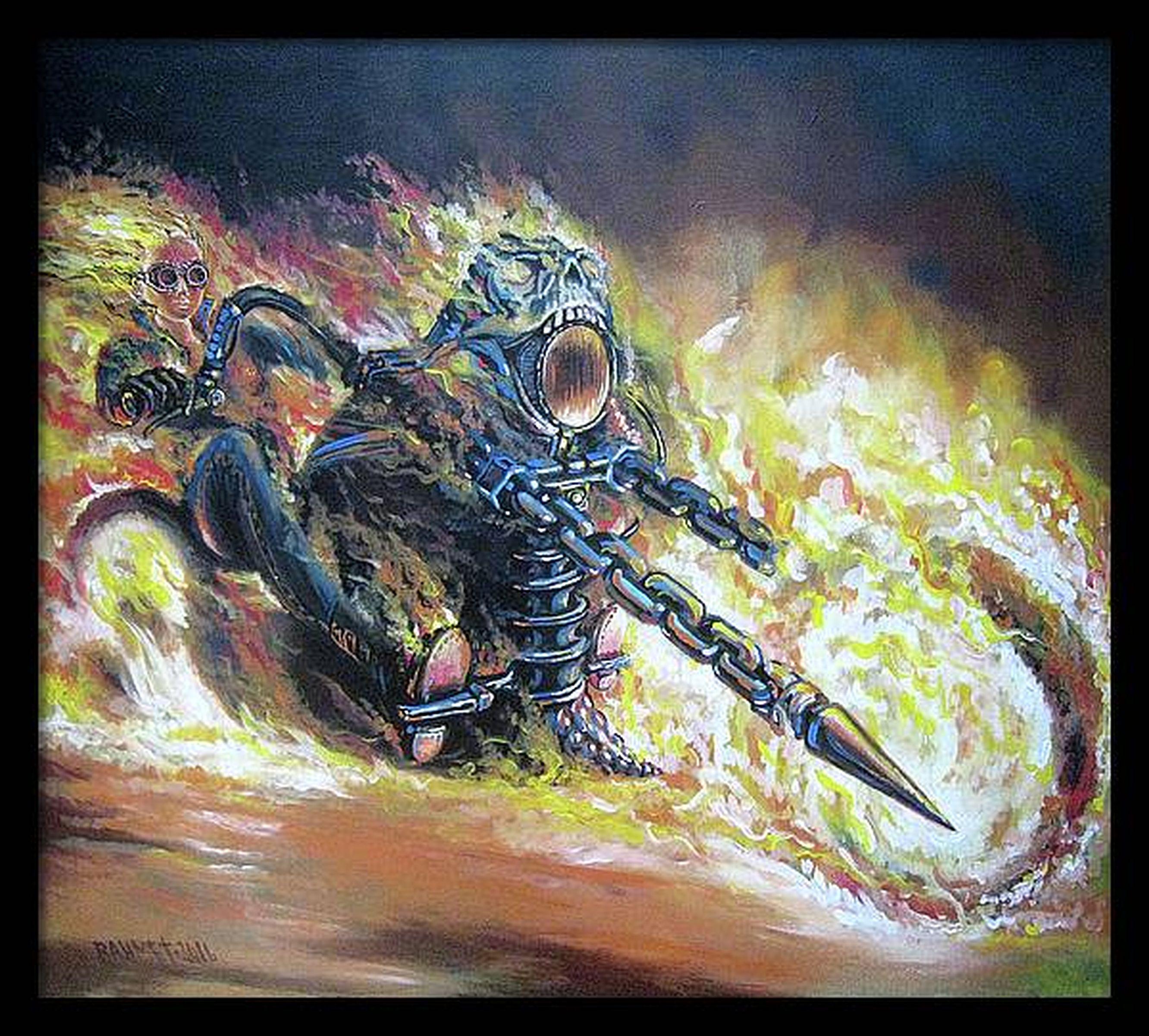 Fire Flame - Painting by RAKHMET REDZHEPOV (RAMZI)