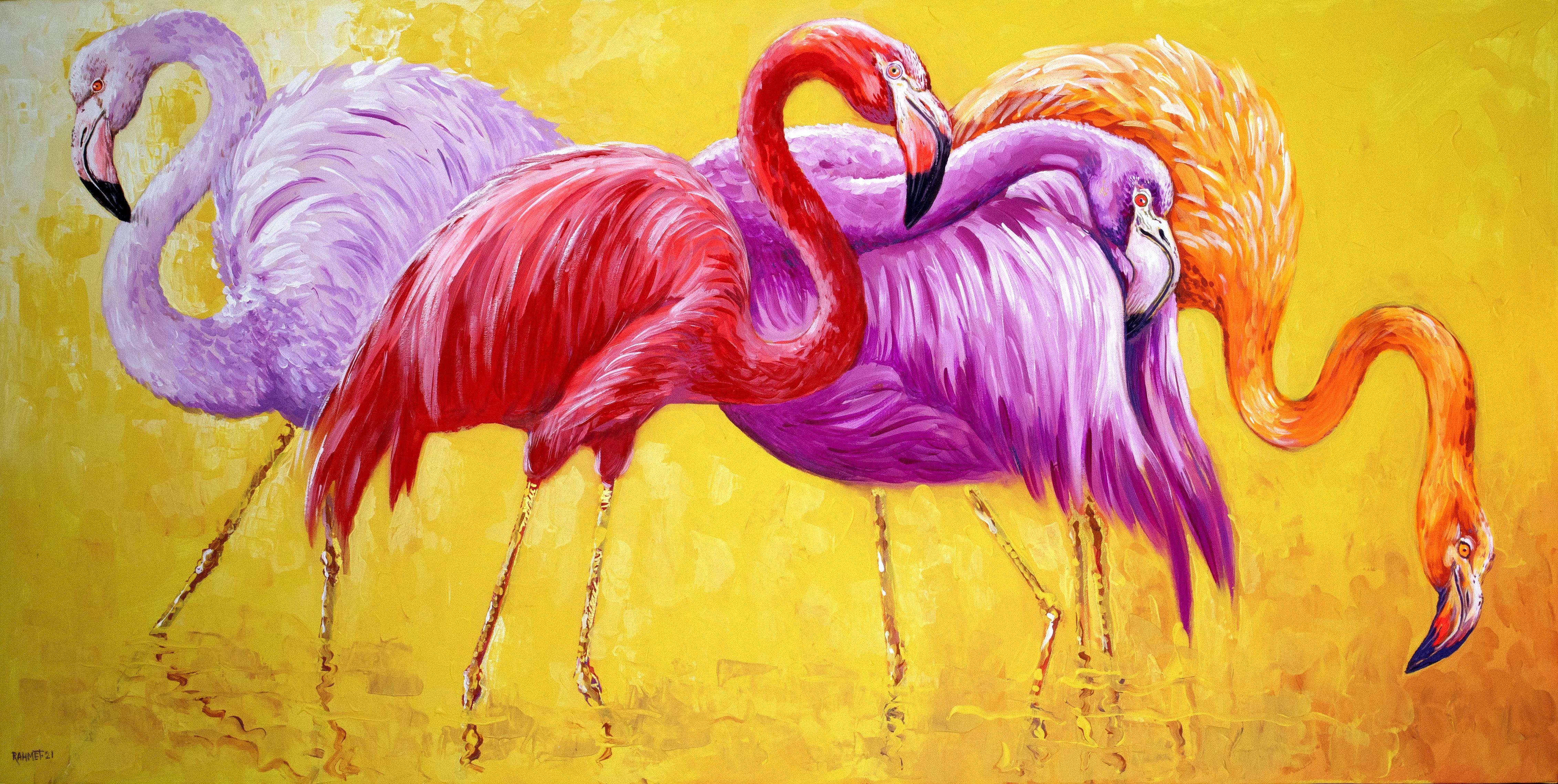 RAKHMET REDZHEPOV (RAMZI) Interior Painting - Flamingo