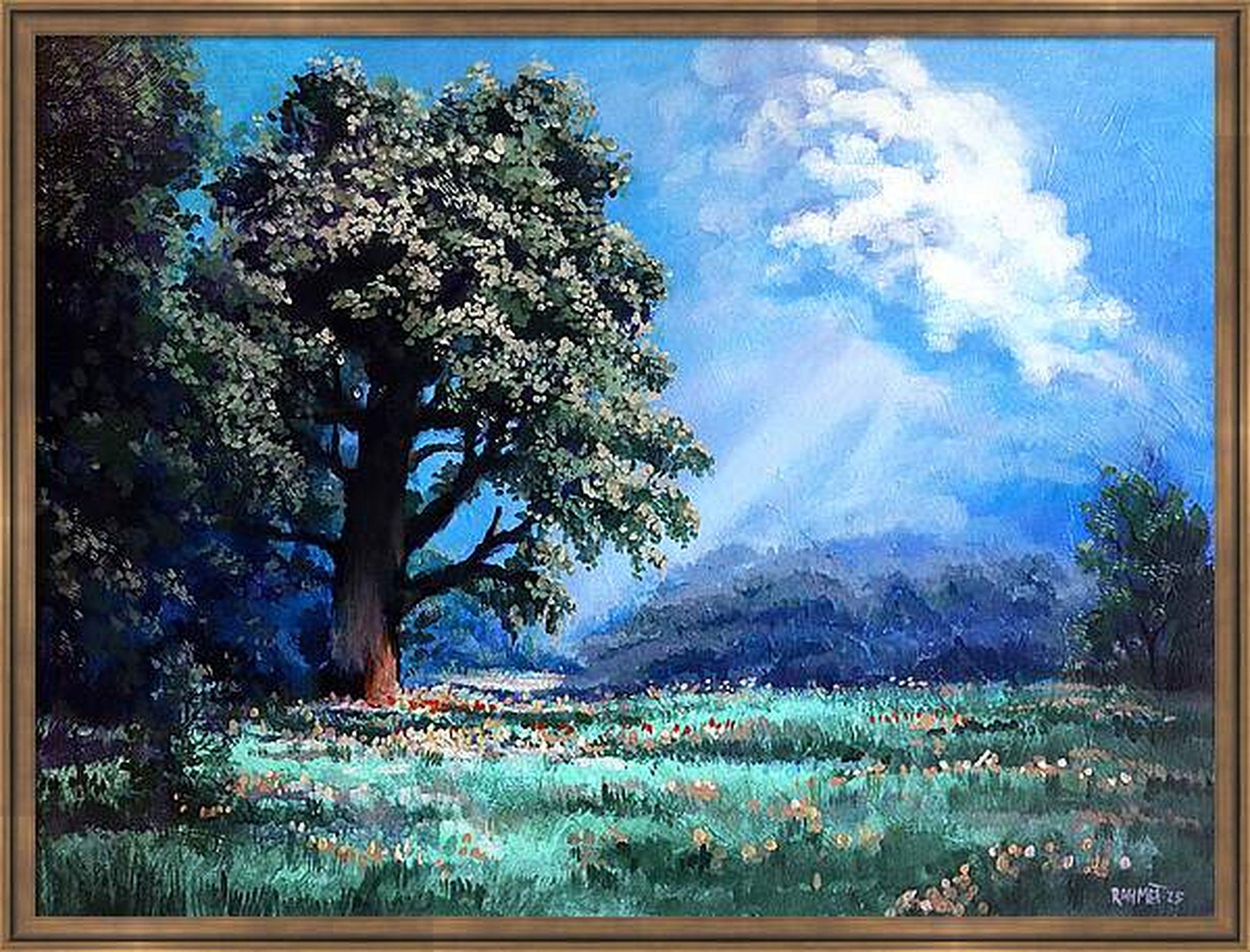 Blumenwiese – Painting von RAKHMET REDZHEPOV (RAMZI)