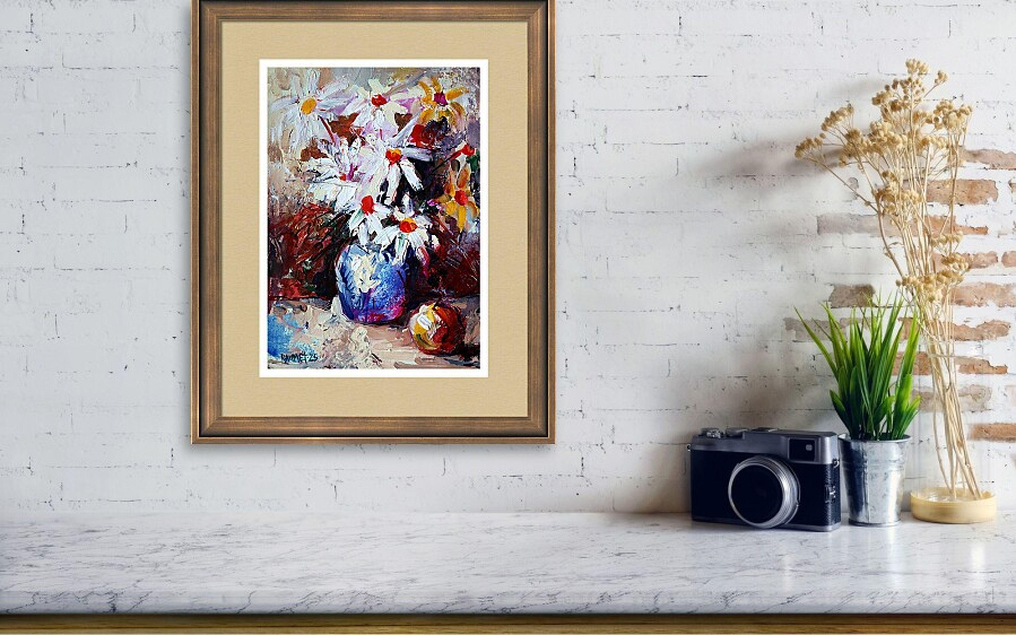 Flores 11 - Painting Expresionista de RAKHMET REDZHEPOV (RAMZI)