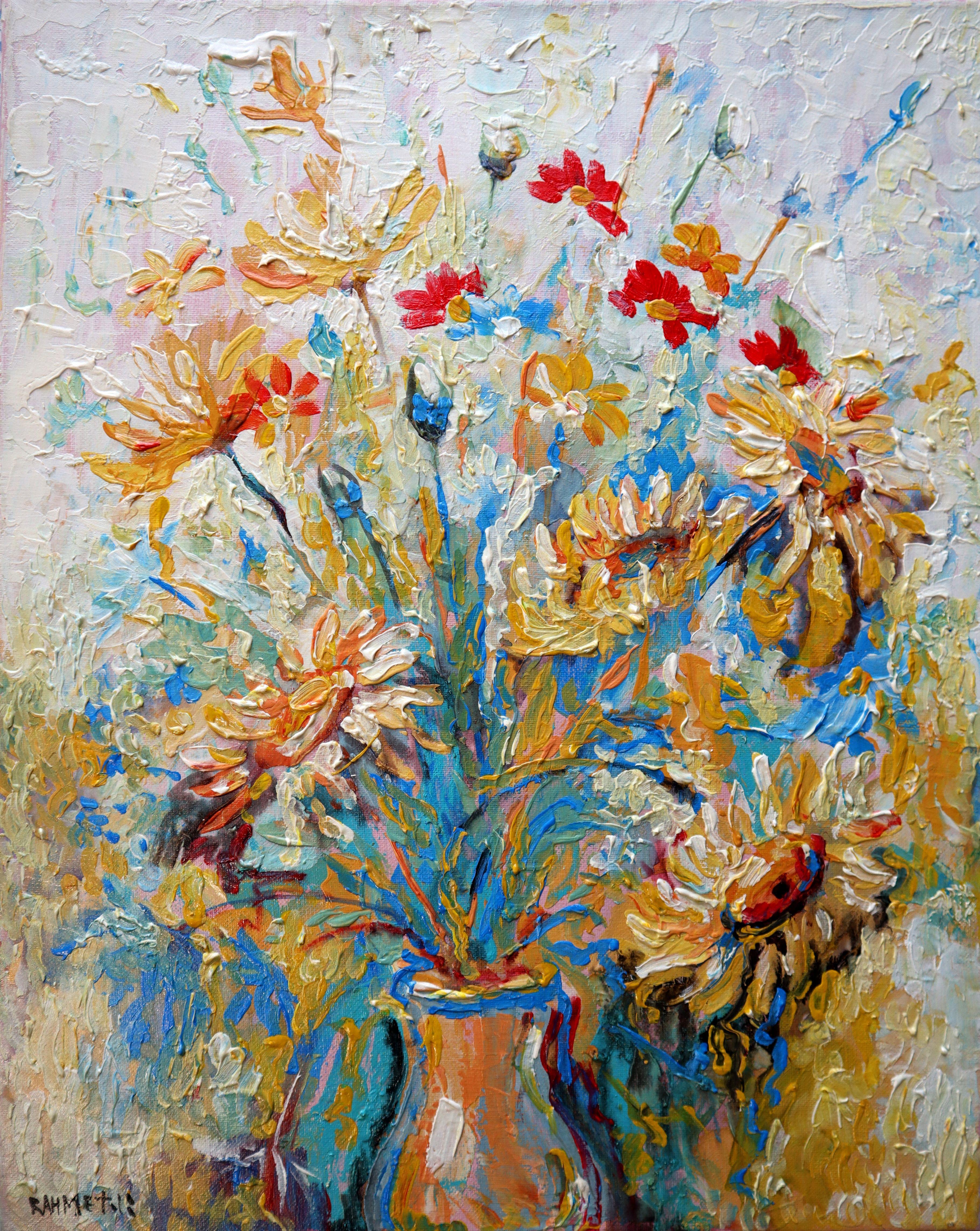 Landscape Painting RAKHMET REDZHEPOV (RAMZI) - Fleurs 5