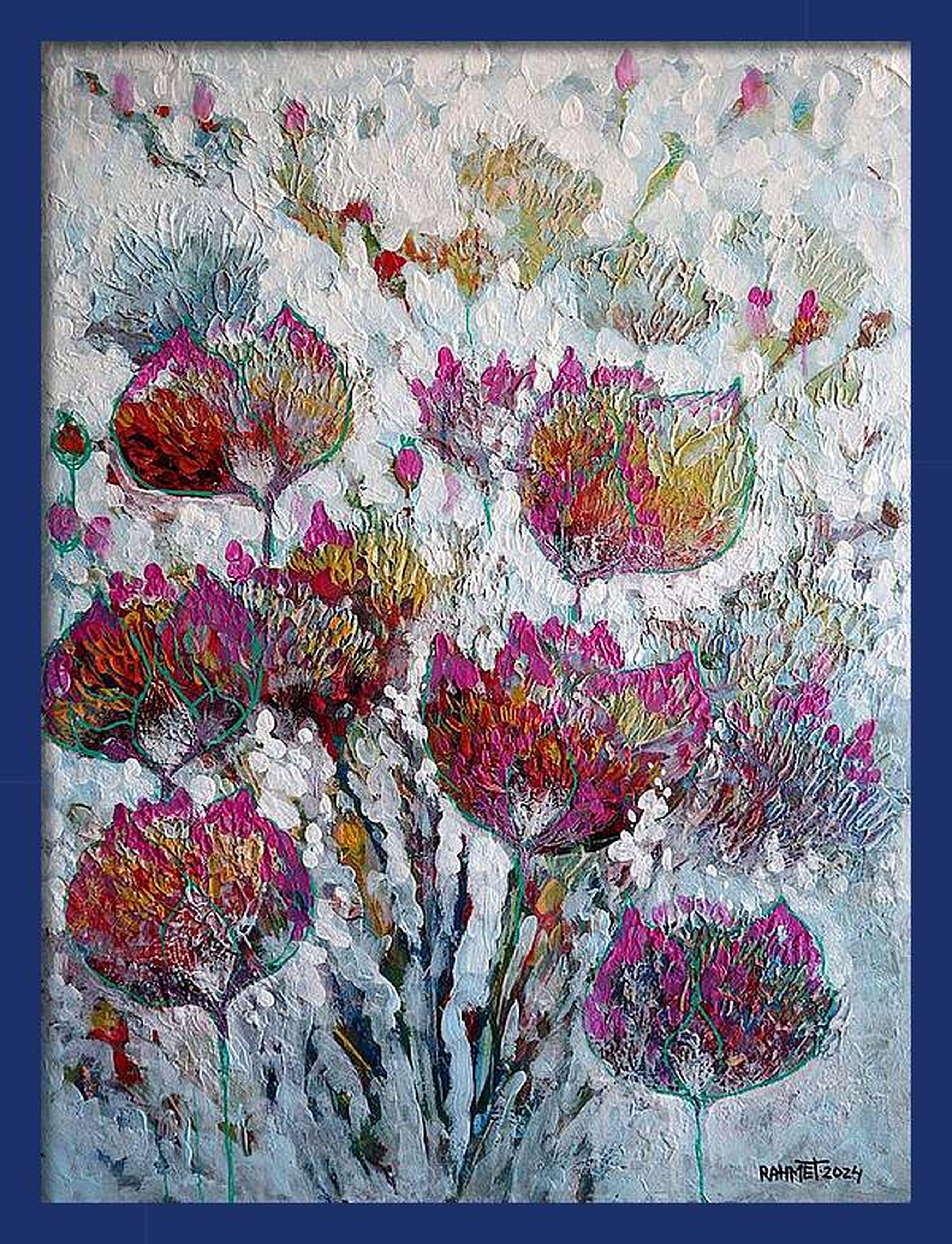 Fleurs de l'espace - Painting de RAKHMET REDZHEPOV (RAMZI)