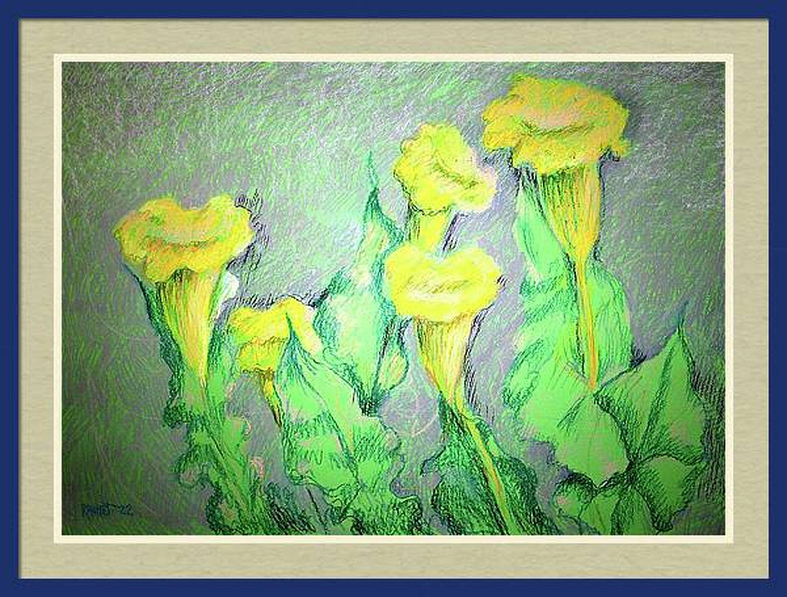 Blumen des Glücks – Painting von RAKHMET REDZHEPOV (RAMZI)