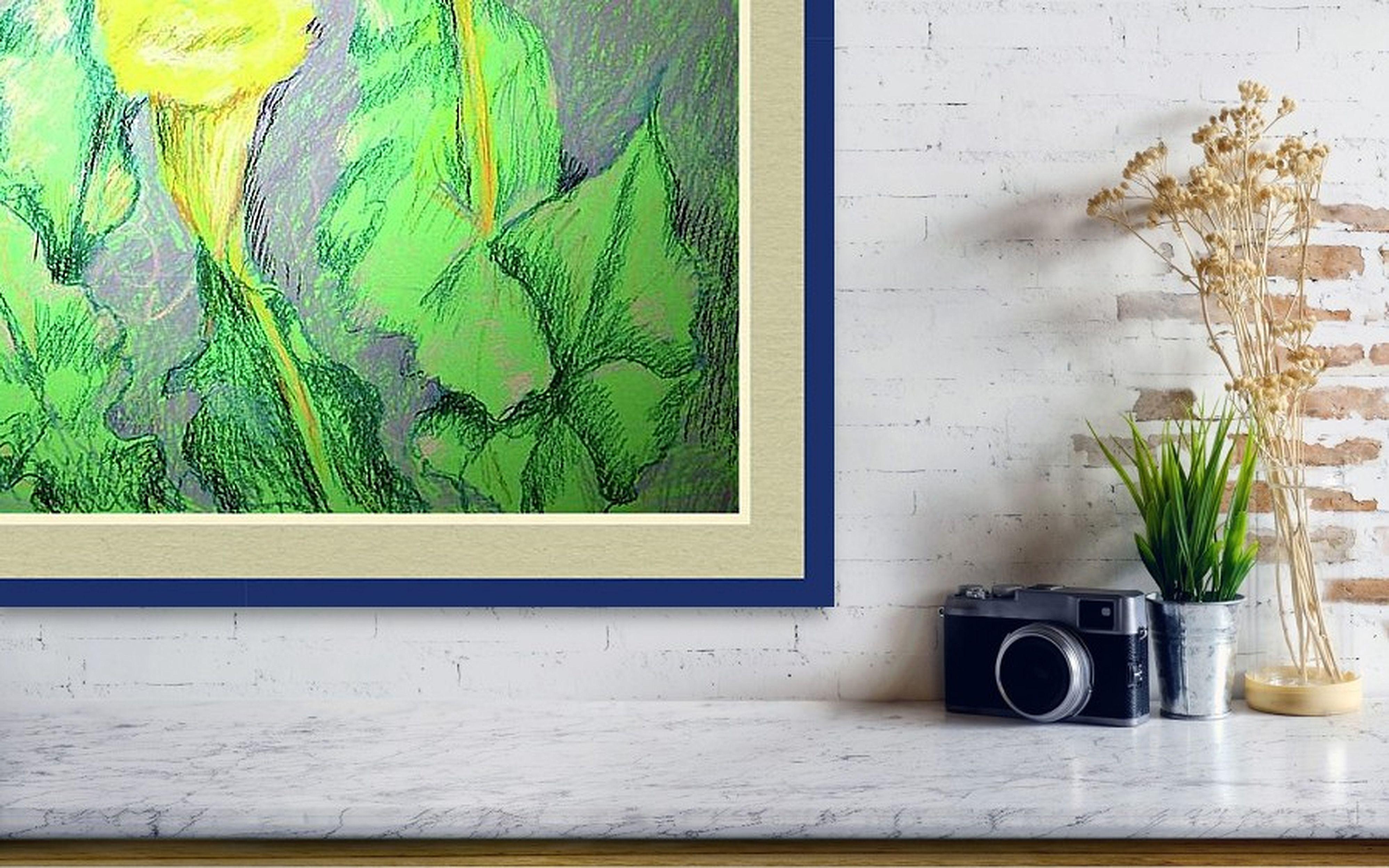 Blumen des Glücks (Expressionismus), Painting, von RAKHMET REDZHEPOV (RAMZI)