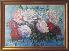 Flowers on the background of the Sea
