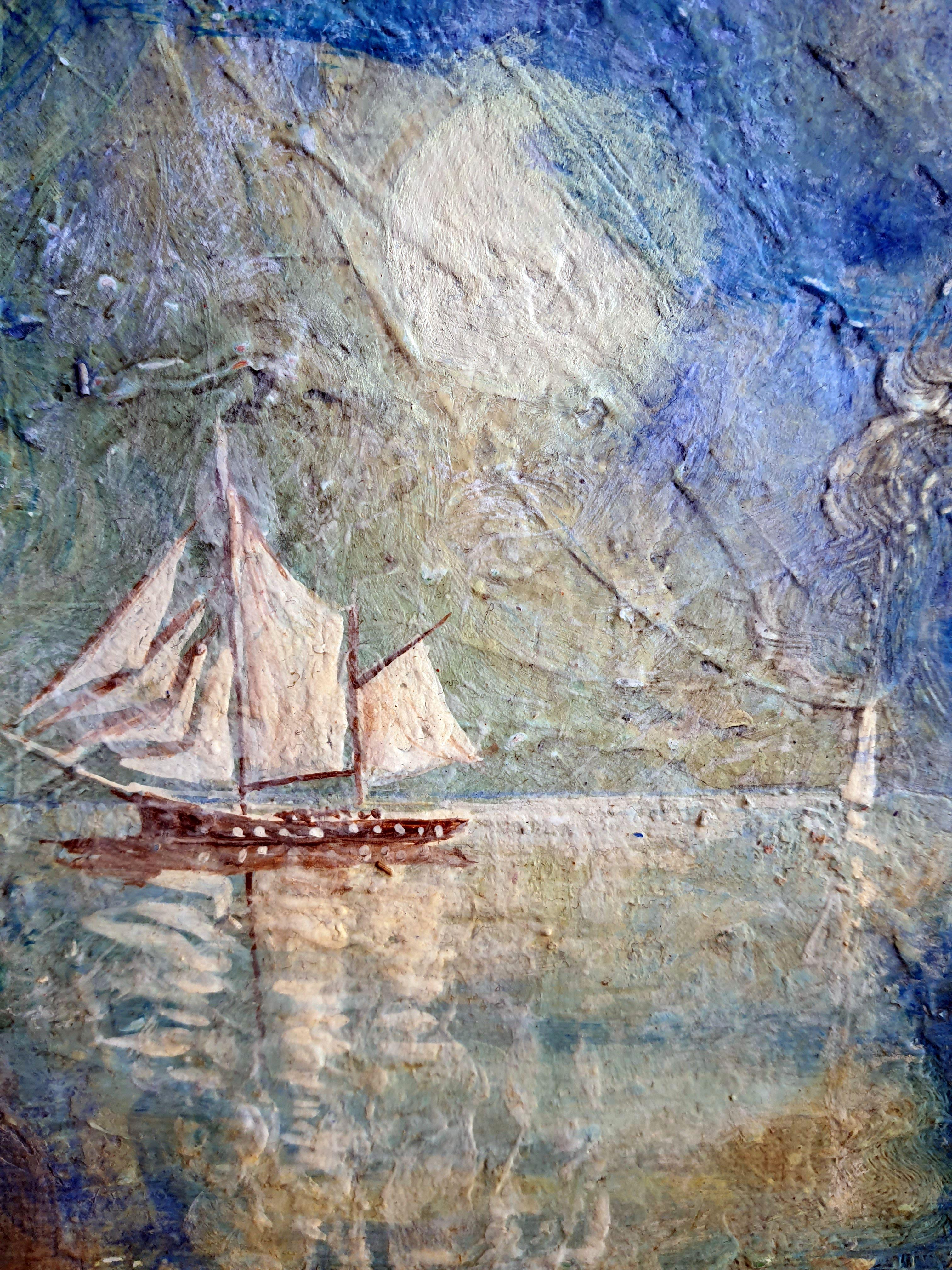 Full Calm (Expressionismus), Painting, von RAKHMET REDZHEPOV (RAMZI)