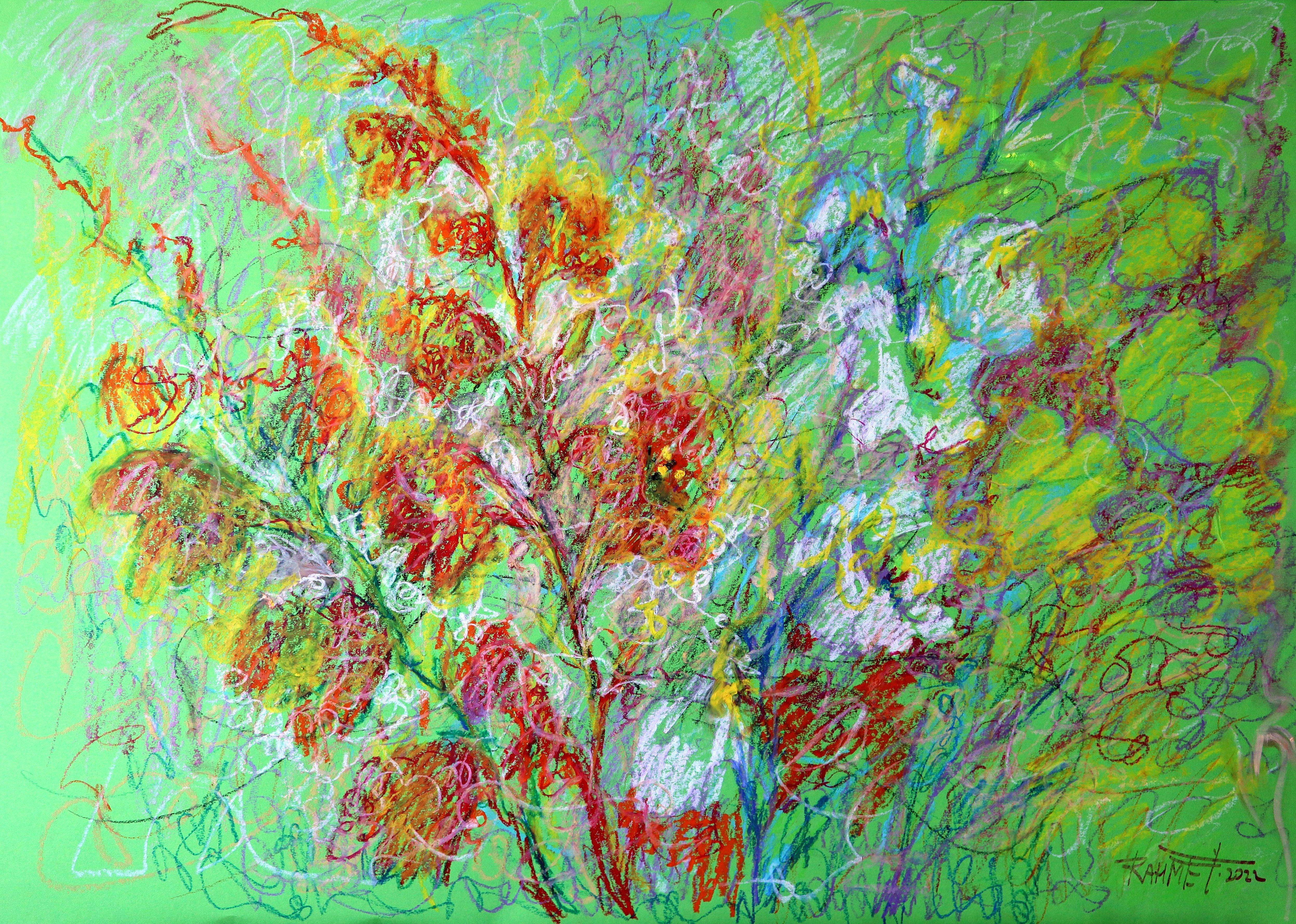 Gladiolo - Painting Expresionista de RAKHMET REDZHEPOV (RAMZI)