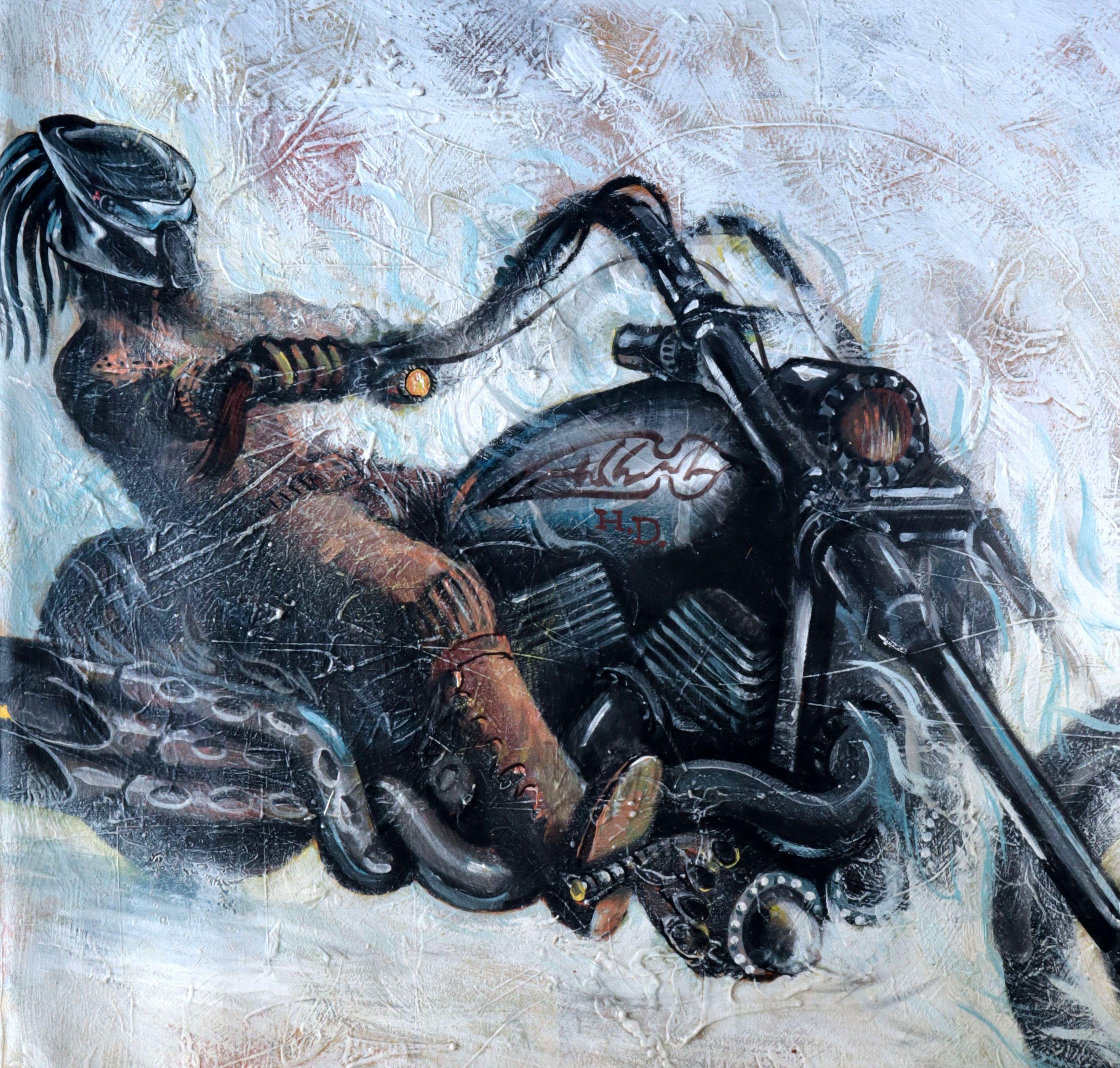 Gold Fury - Gray Interior Painting by RAKHMET REDZHEPOV (RAMZI)