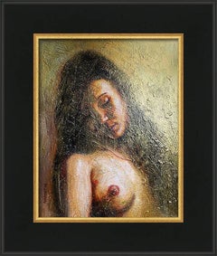 GOLD IRINA – Portrait, Oil, Acrylic, Canvas, 35x27 cm.