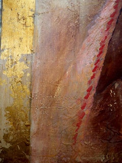Golden Mirage (Oriental Nudes Series) canvas, oil, acrylic, 50x60cm