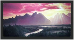 Golden Source: (SPACES-Serie) Leinwand, Öl, Acryl, 60 x 120 cm