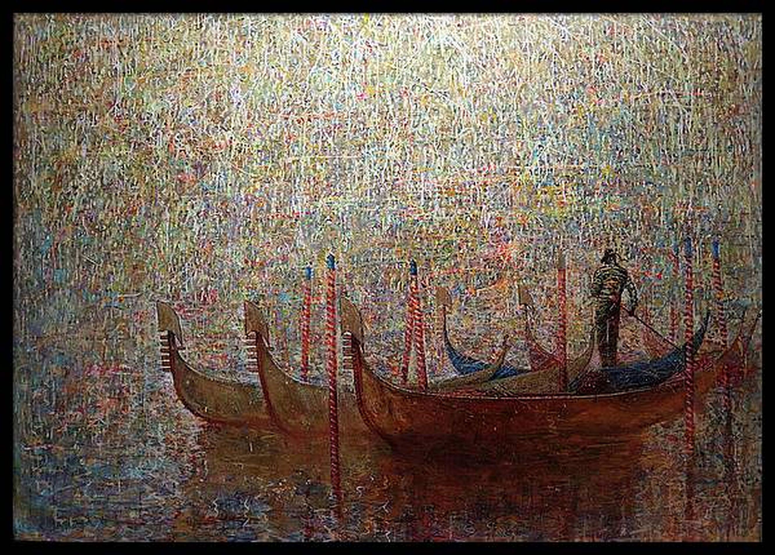 Gondolier and Sunny Morning in Venice 7