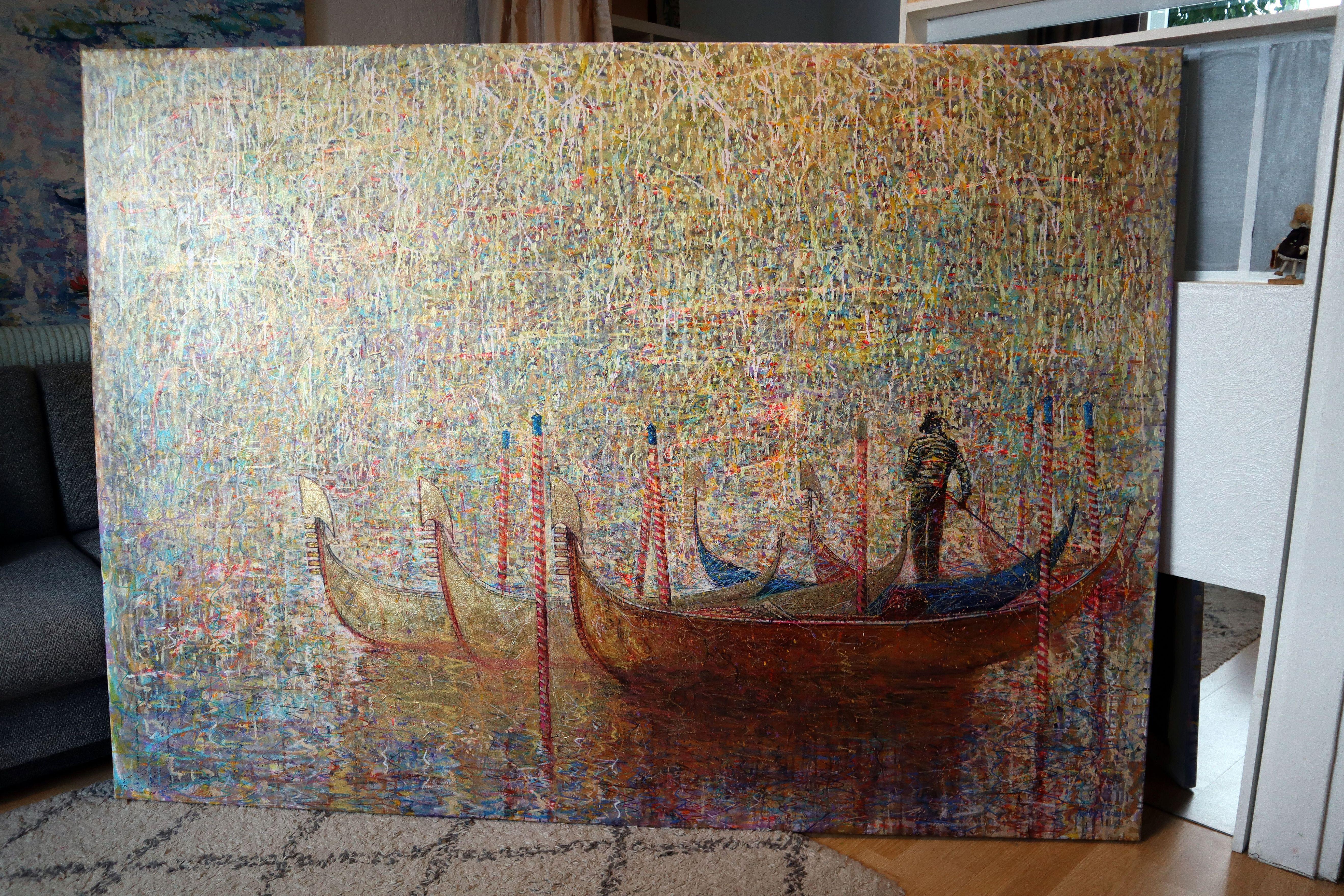 Gondolier and Sunny Morning in Venice 14