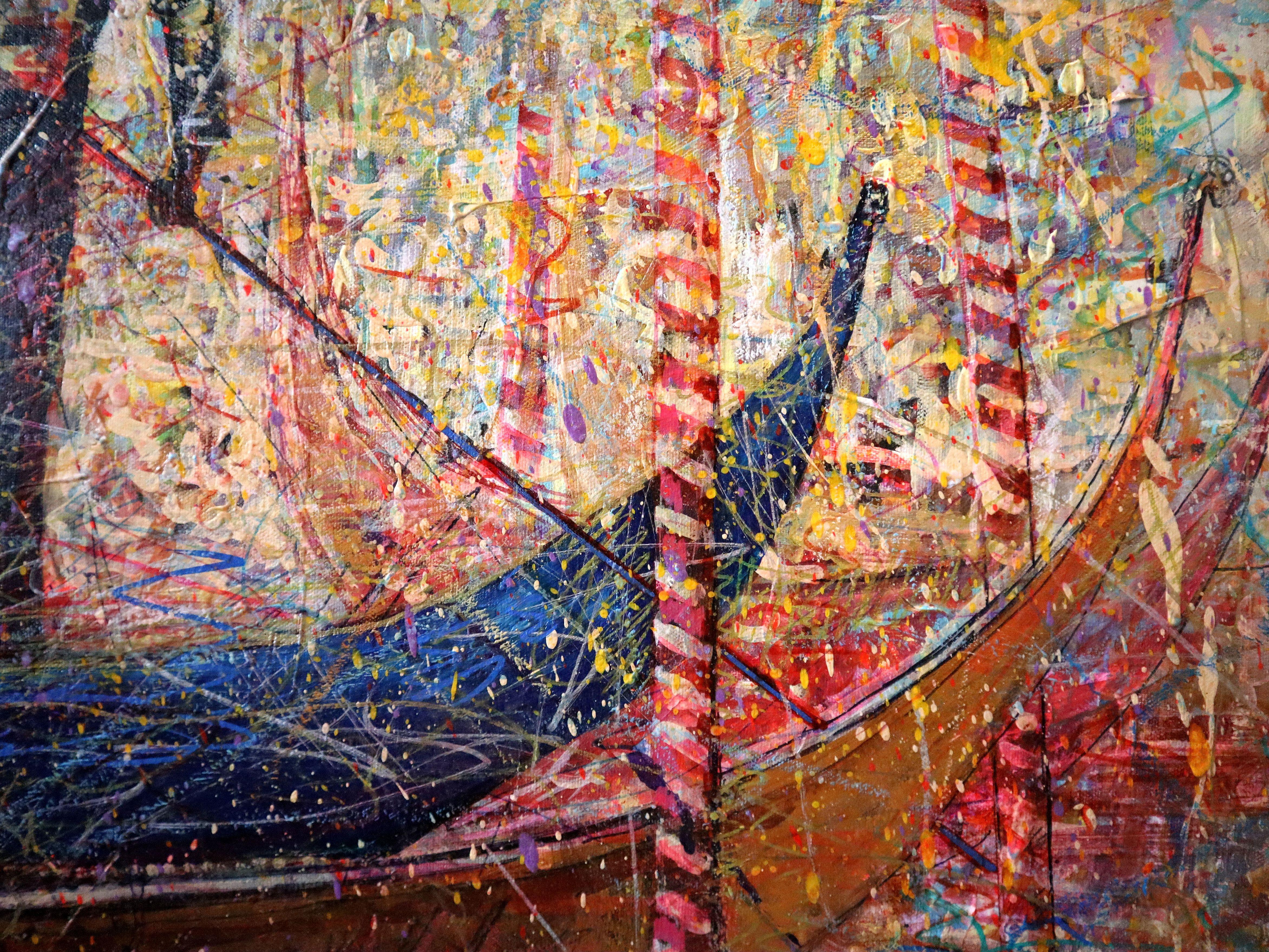 Gondolier and Sunny Morning in Venice 15