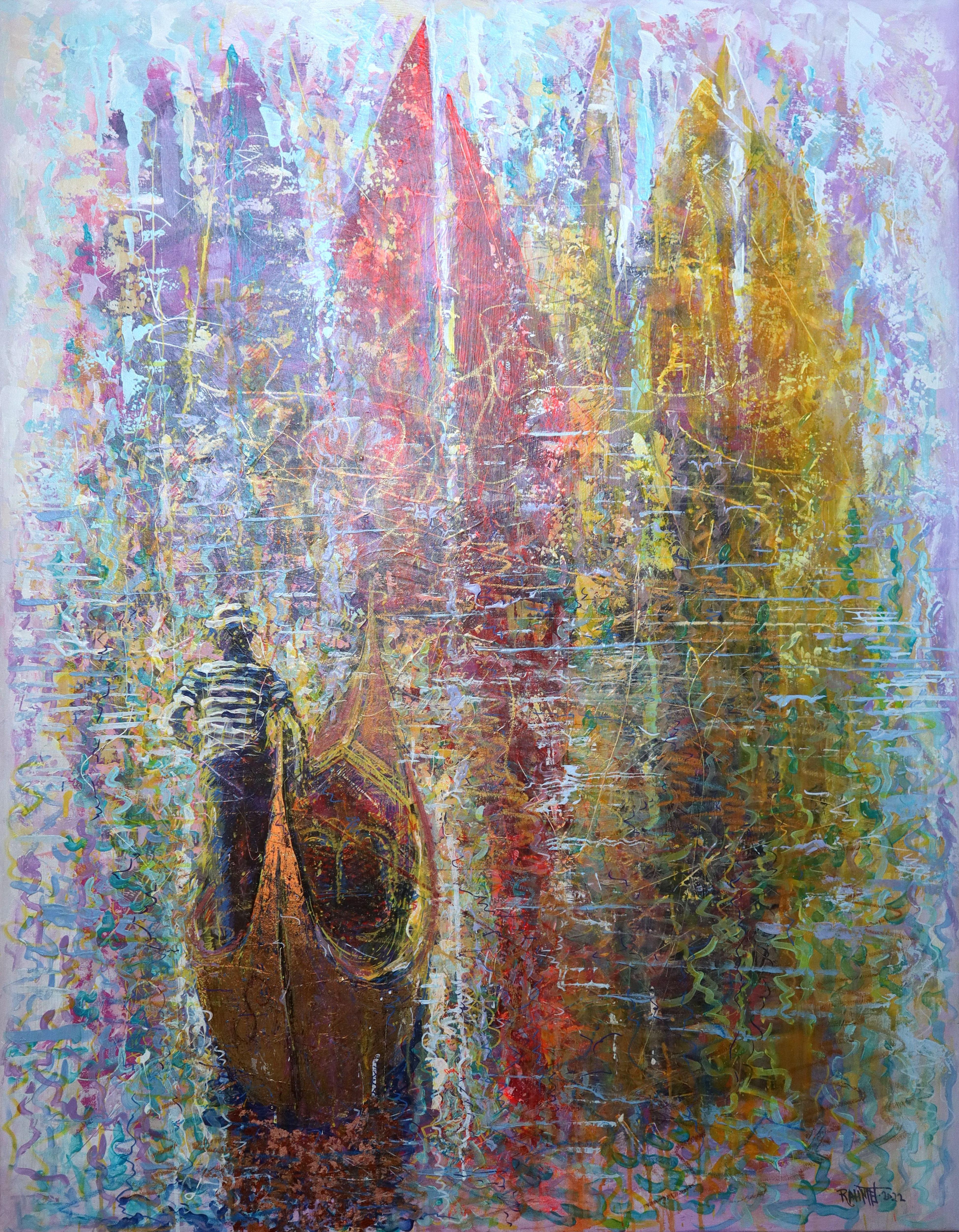 Dreams of A World Sail Trip - Painting de RAKHMET REDZHEPOV (RAMZI)