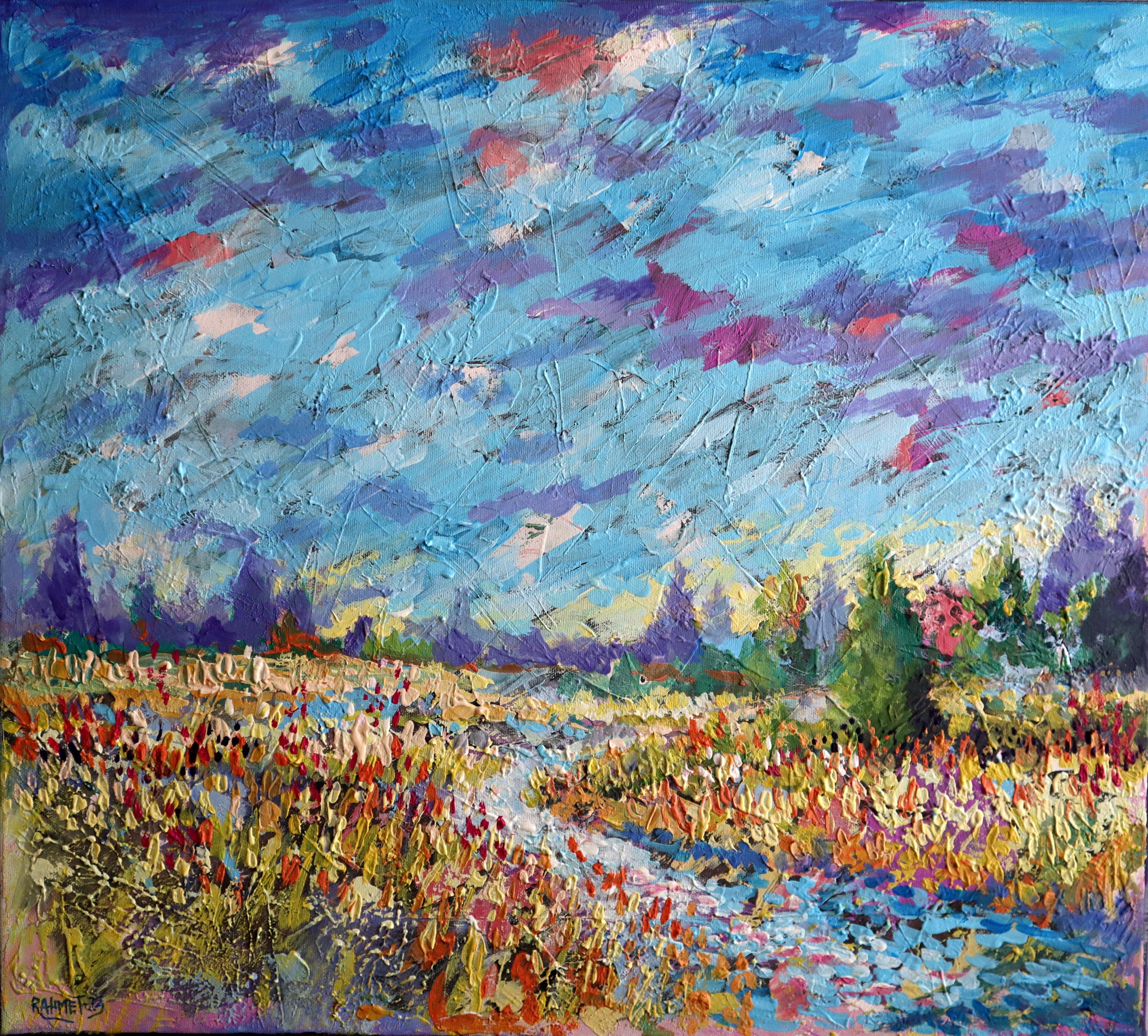 RAKHMET REDZHEPOV (RAMZI) Landscape Painting - Happy Glade