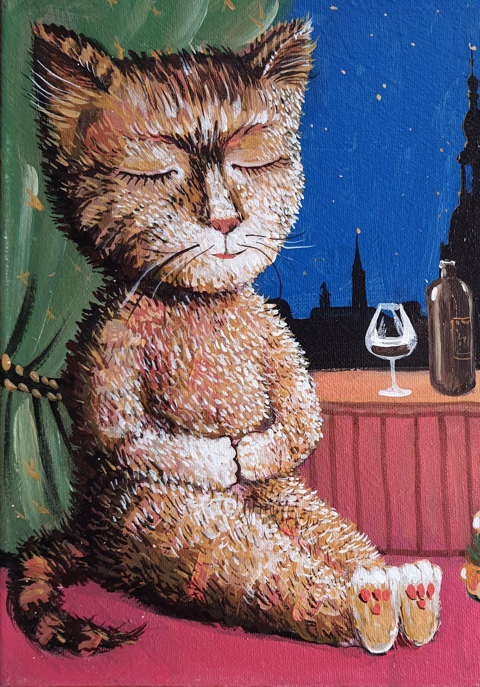 HAPPY NEW YEAR ! - Painting by RAKHMET REDZHEPOV (RAMZI)