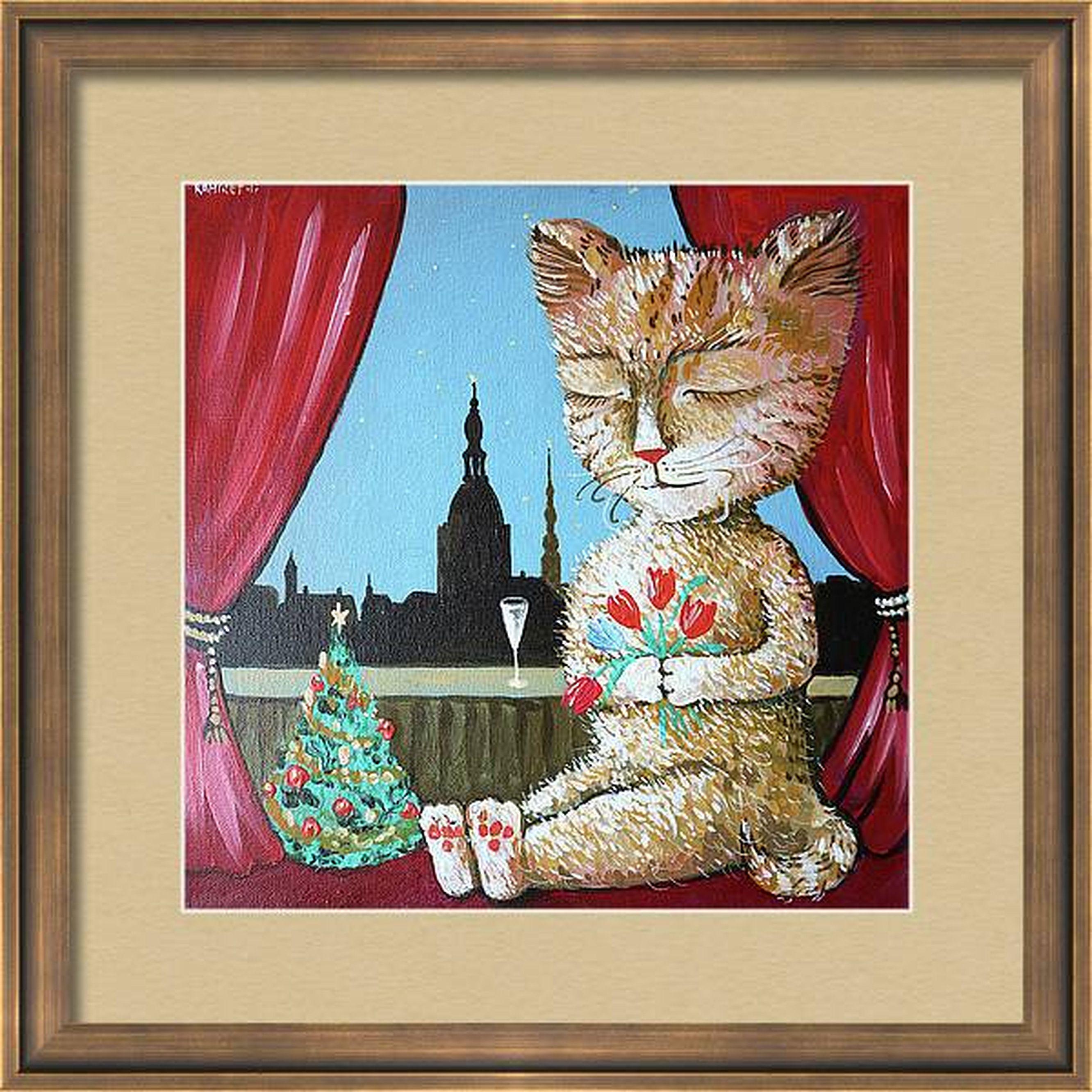 Happy New Year 2 ! - Painting by RAKHMET REDZHEPOV (RAMZI)