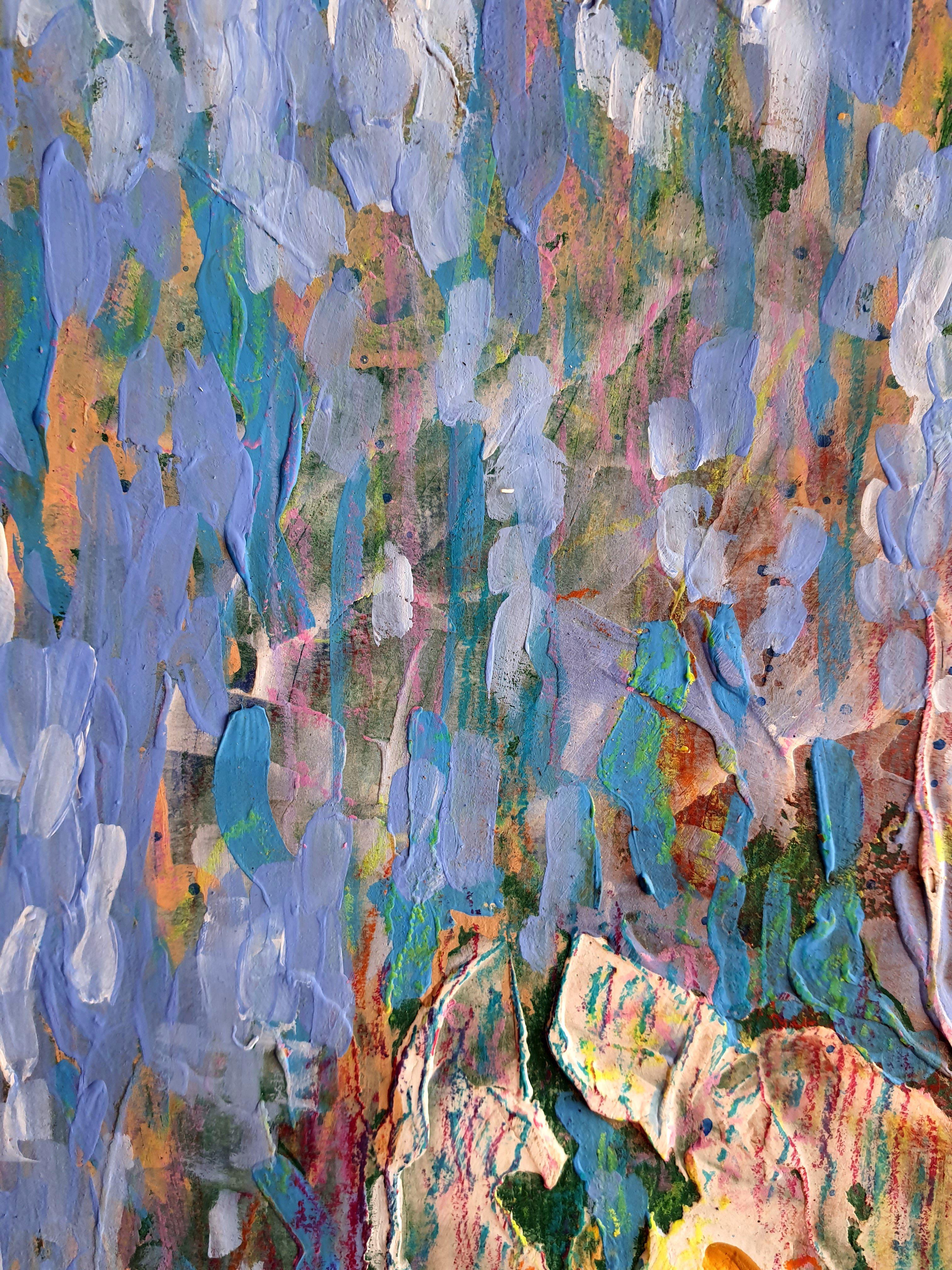 Iris celestiales - Painting de RAKHMET REDZHEPOV (RAMZI)