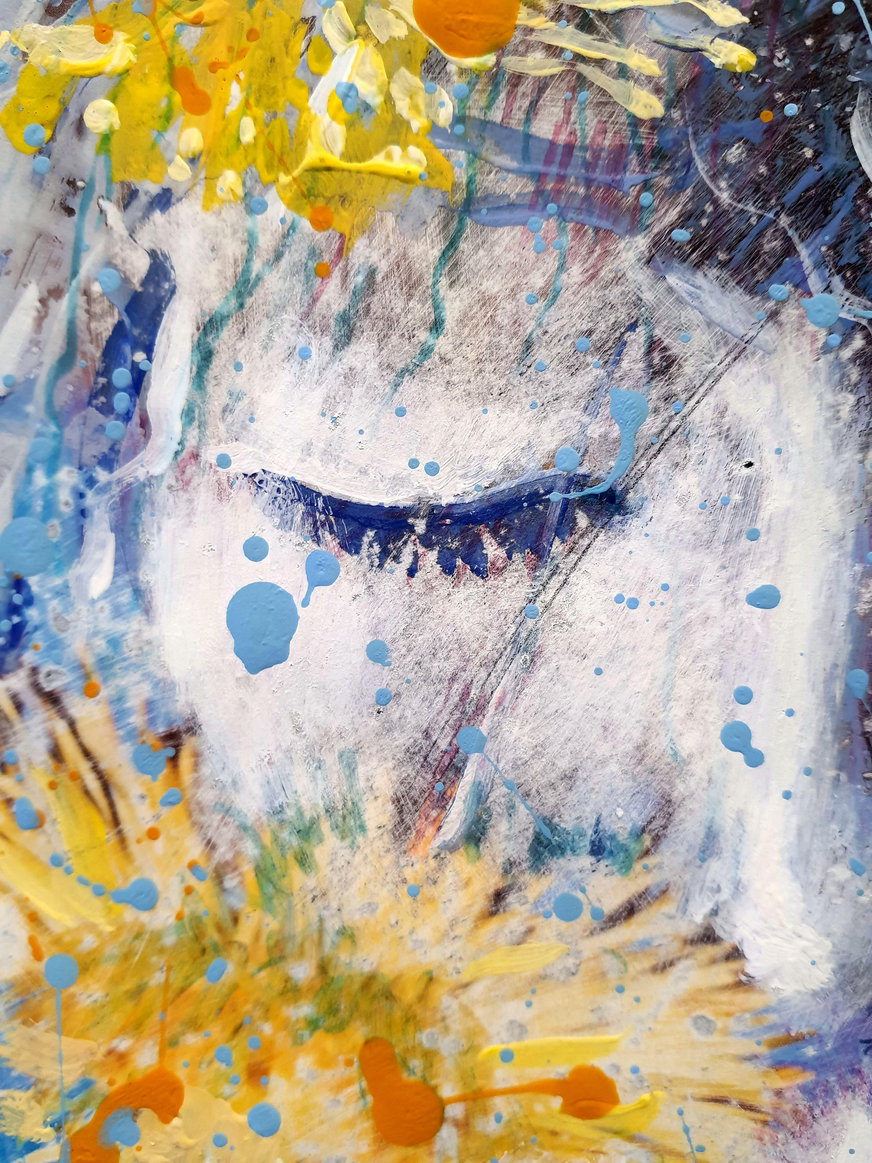 Honig (Grau), Interior Painting, von RAKHMET REDZHEPOV (RAMZI)