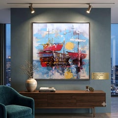 „Horizon of Dreams“ aus der BALTIC-Serie, Leinwand, Öl, 80 × 80 cm